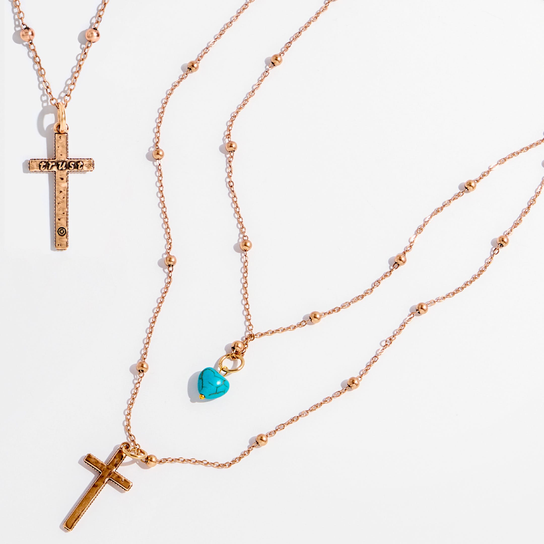 Trust Cross Dainty Necklace