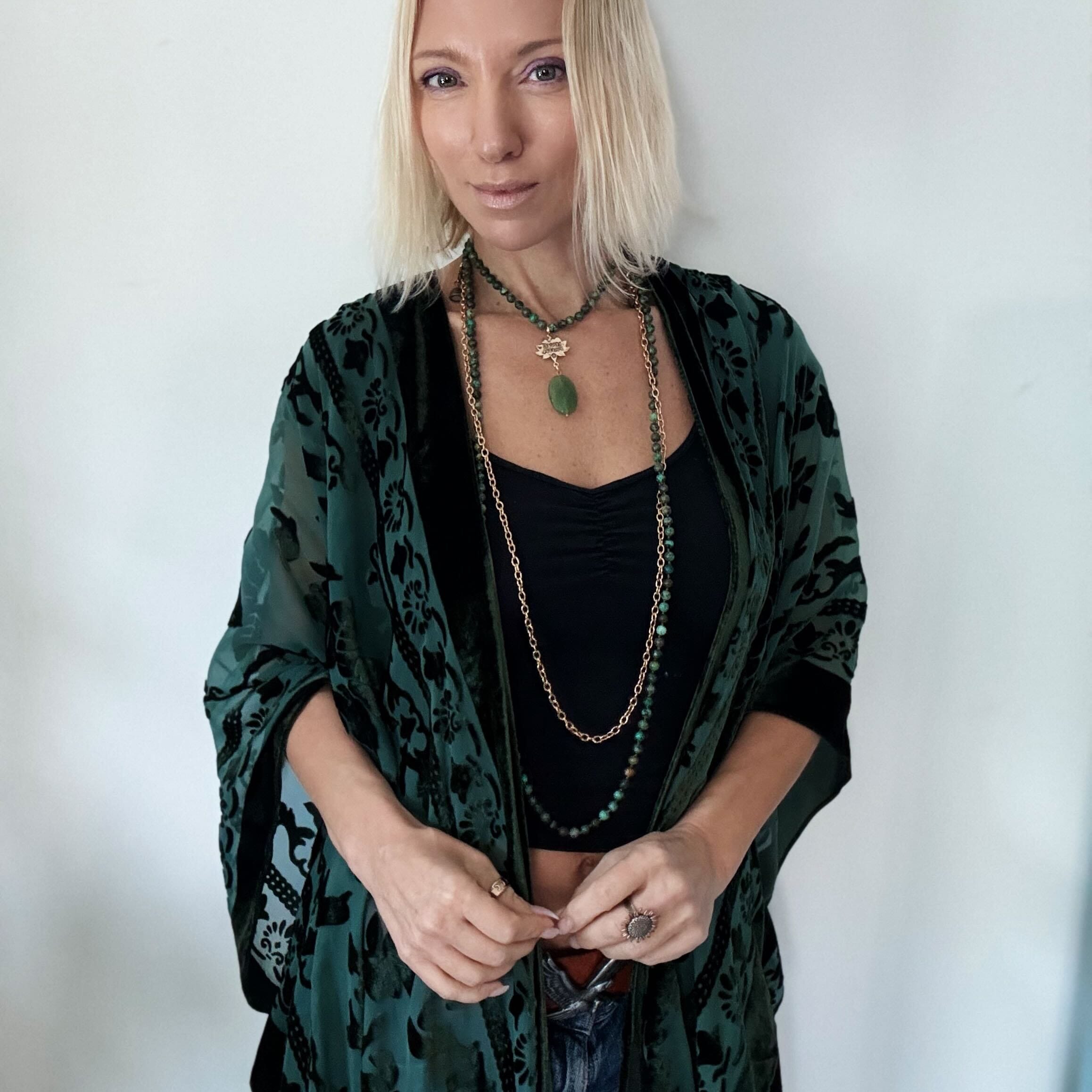 Have Faith Lotus Long Chain Fusion Necklace