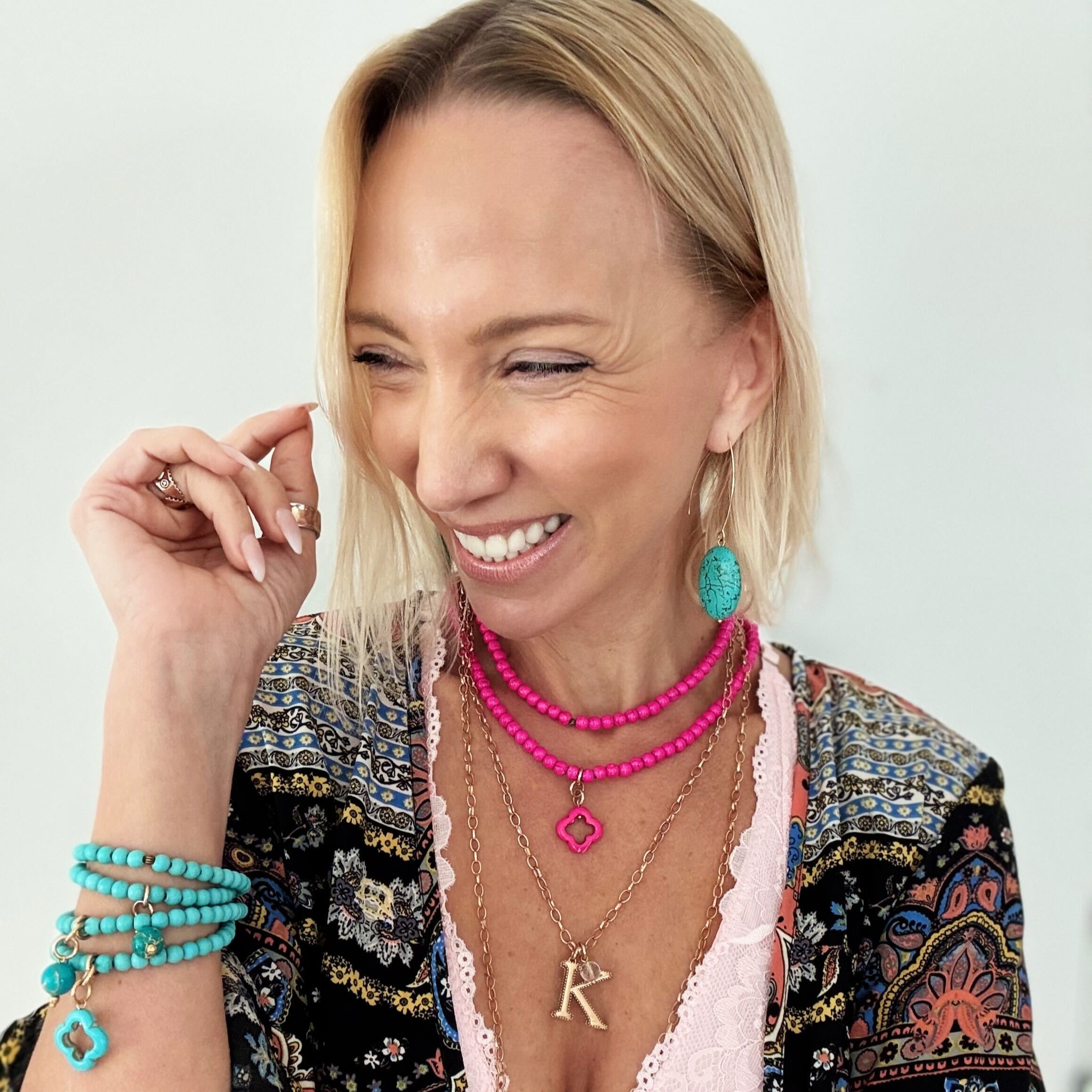 pink and blue combination