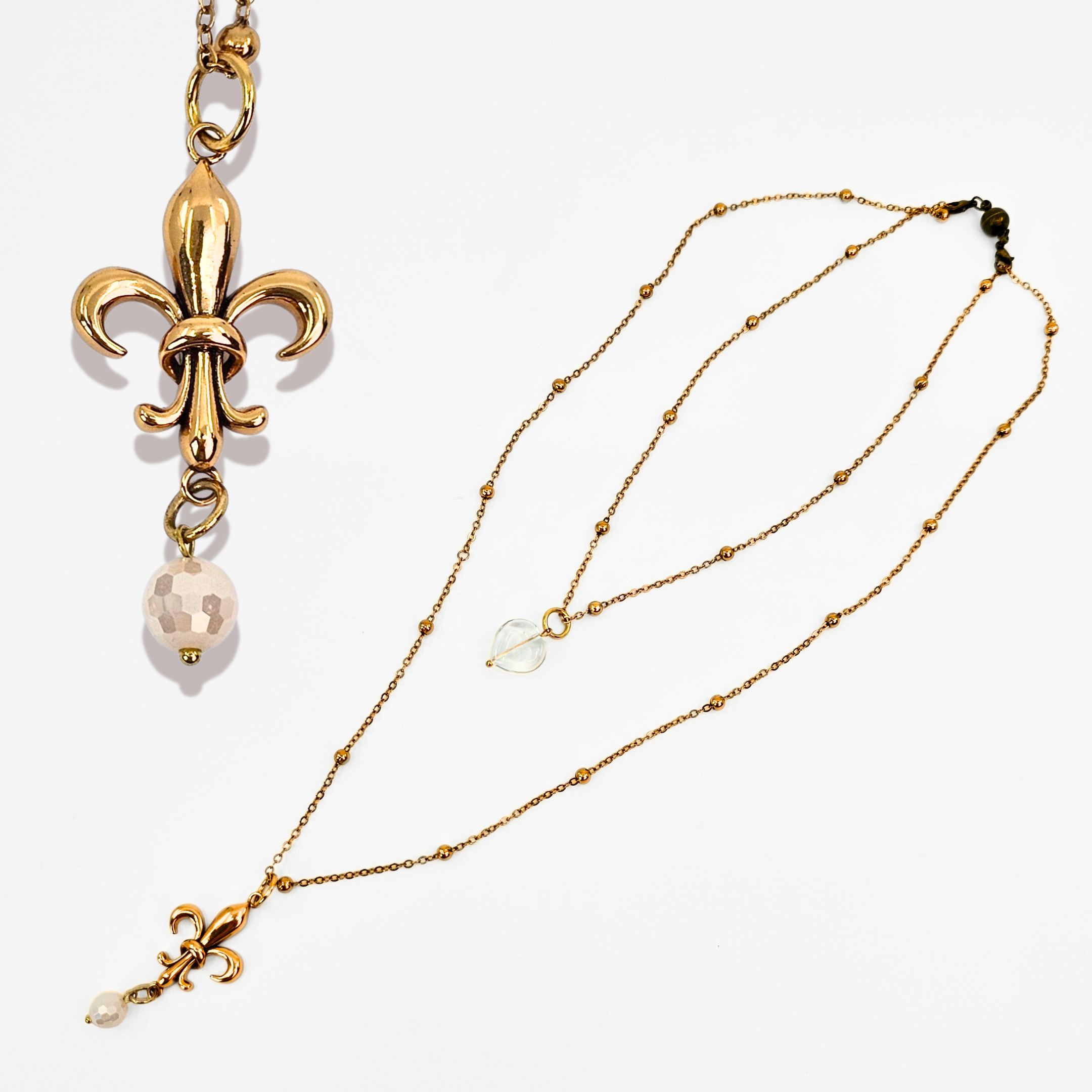 Love Fleur-de-Lis Dainty Necklace