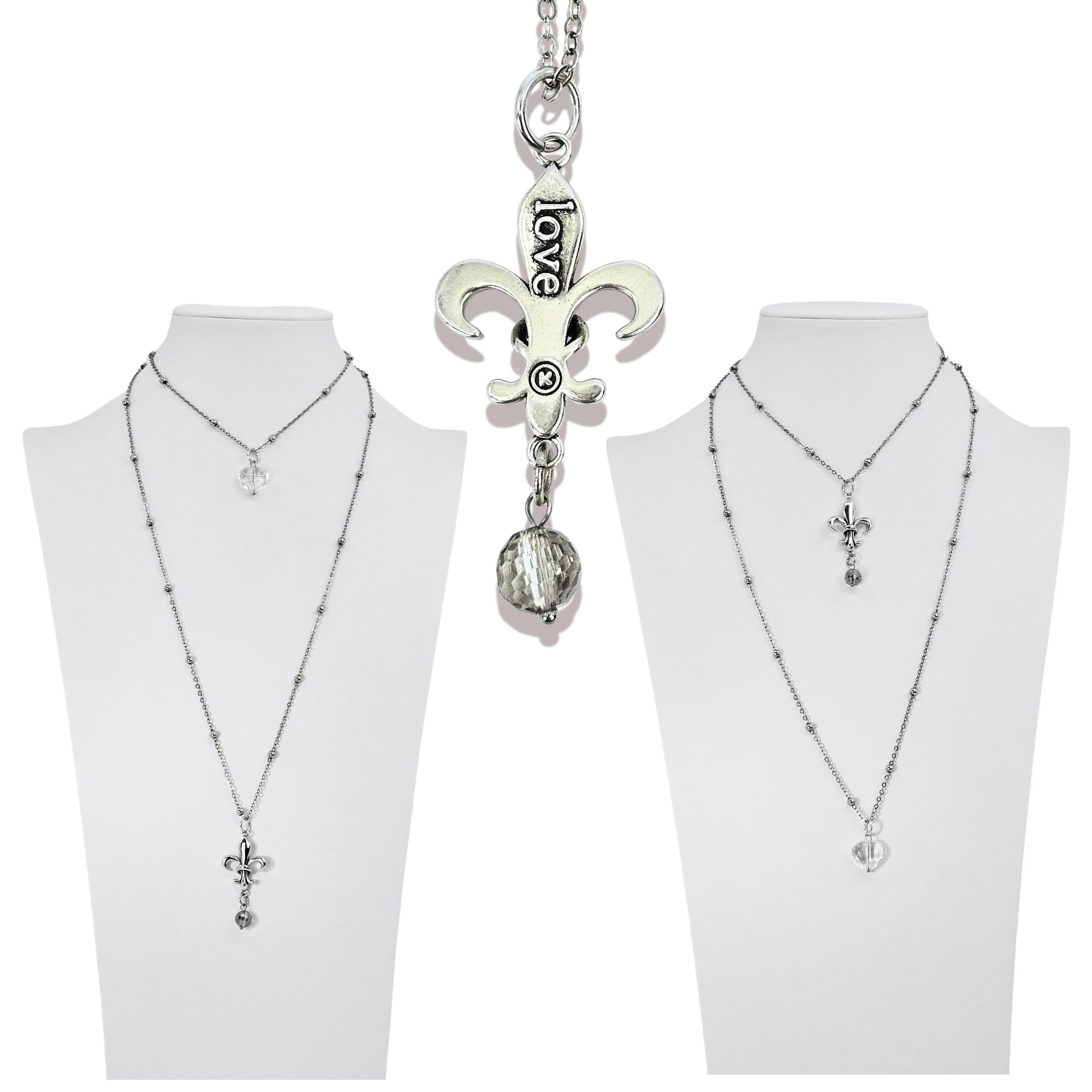 Love Fleur-de-Lis Dainty Necklace