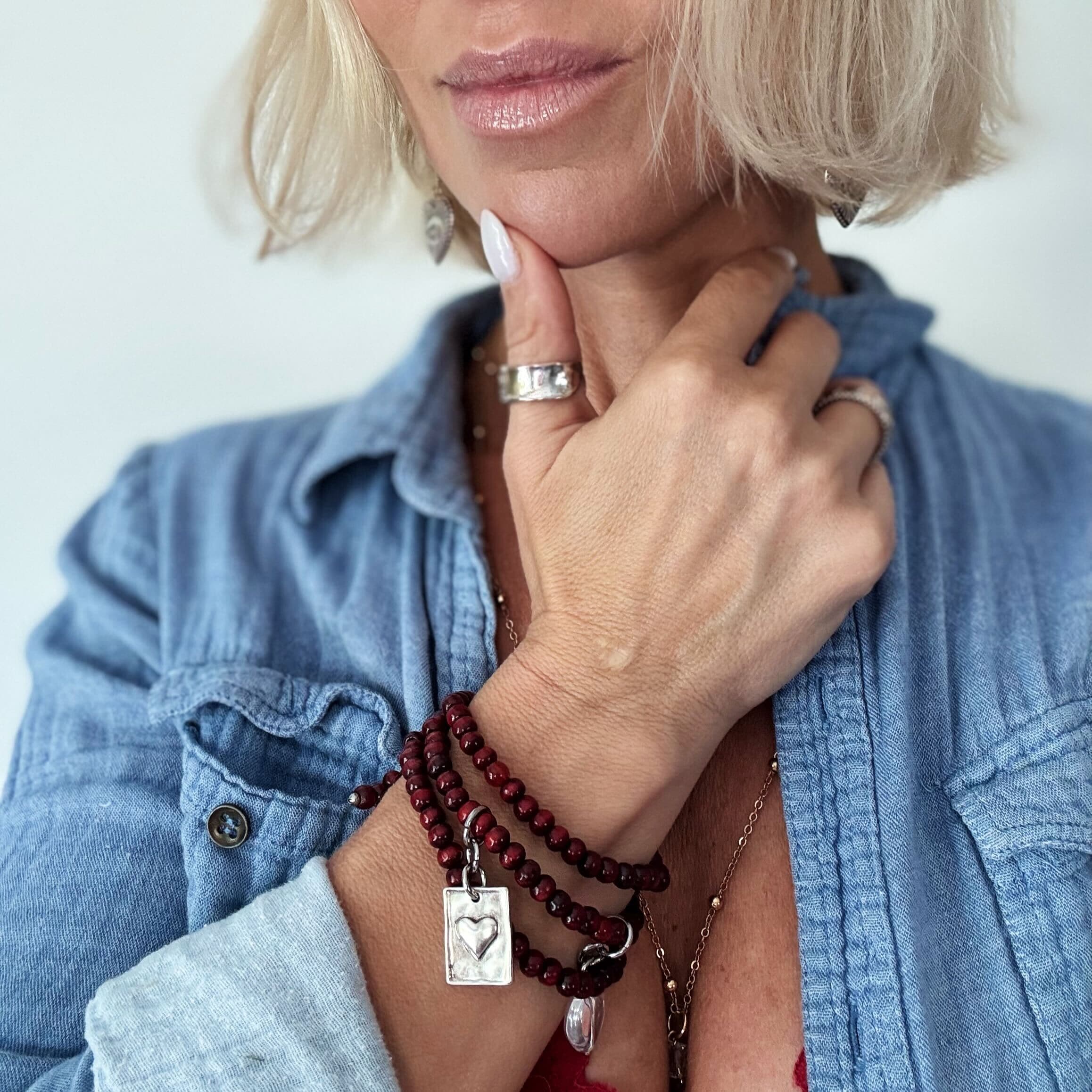 Choose Your Message Mala Bracelet