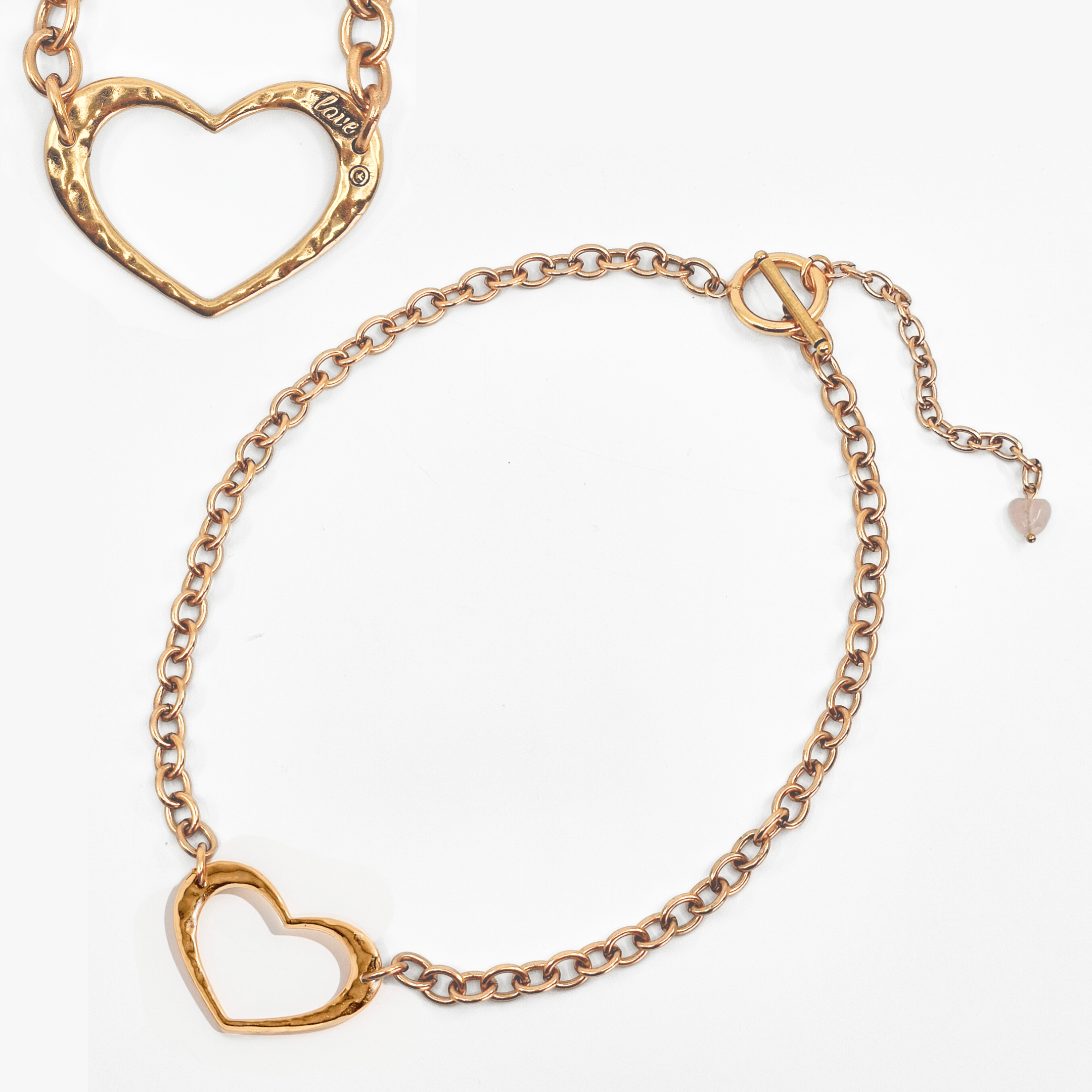 Love Open Heart Choker Necklace