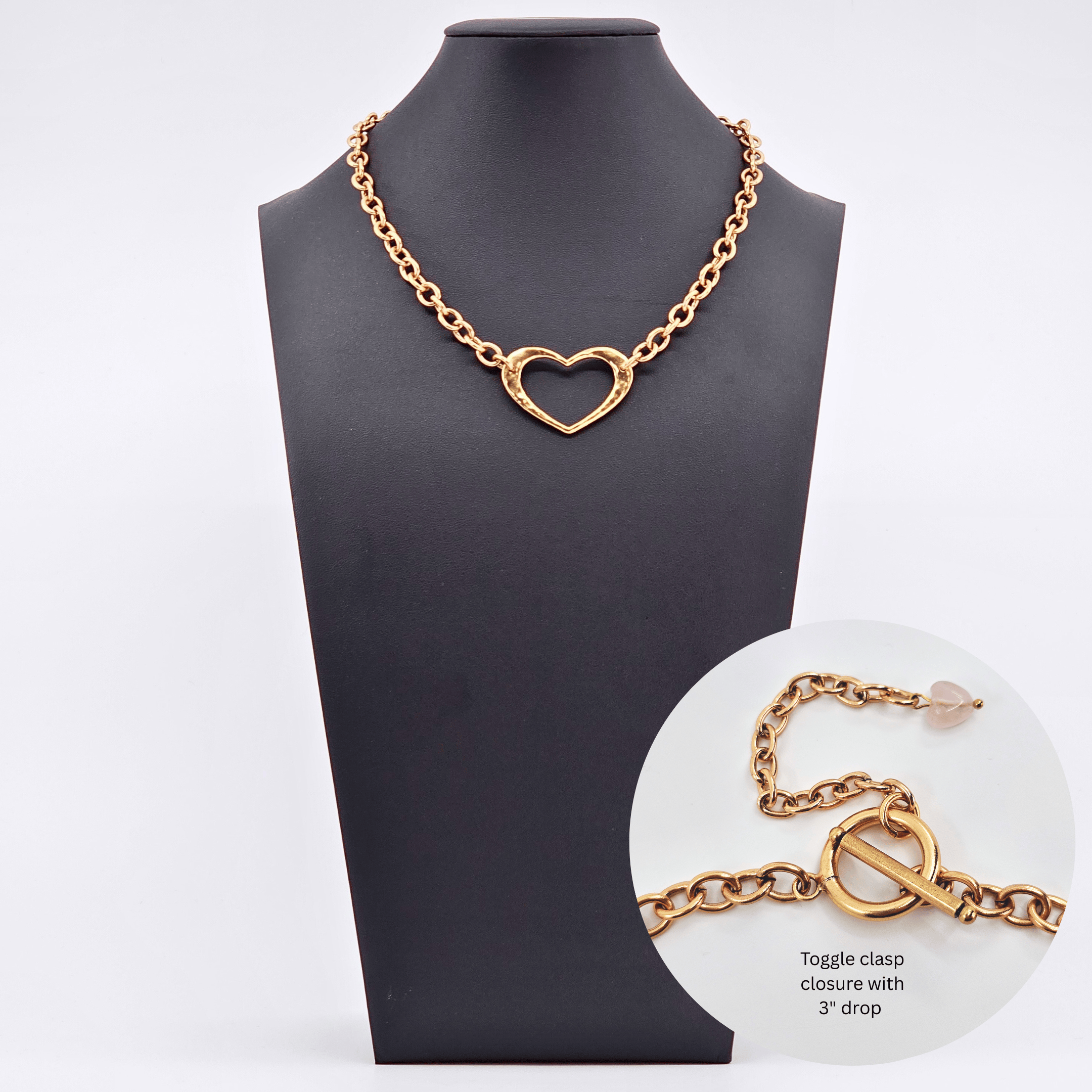 Love Open Heart Choker Necklace