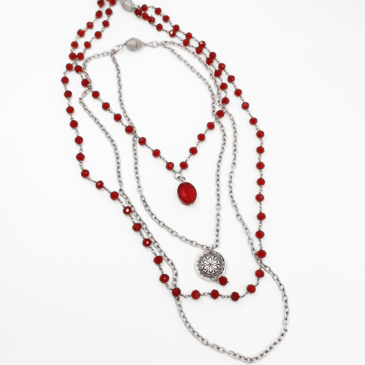 Today I Choose Joy Flower Rosary Layering Set