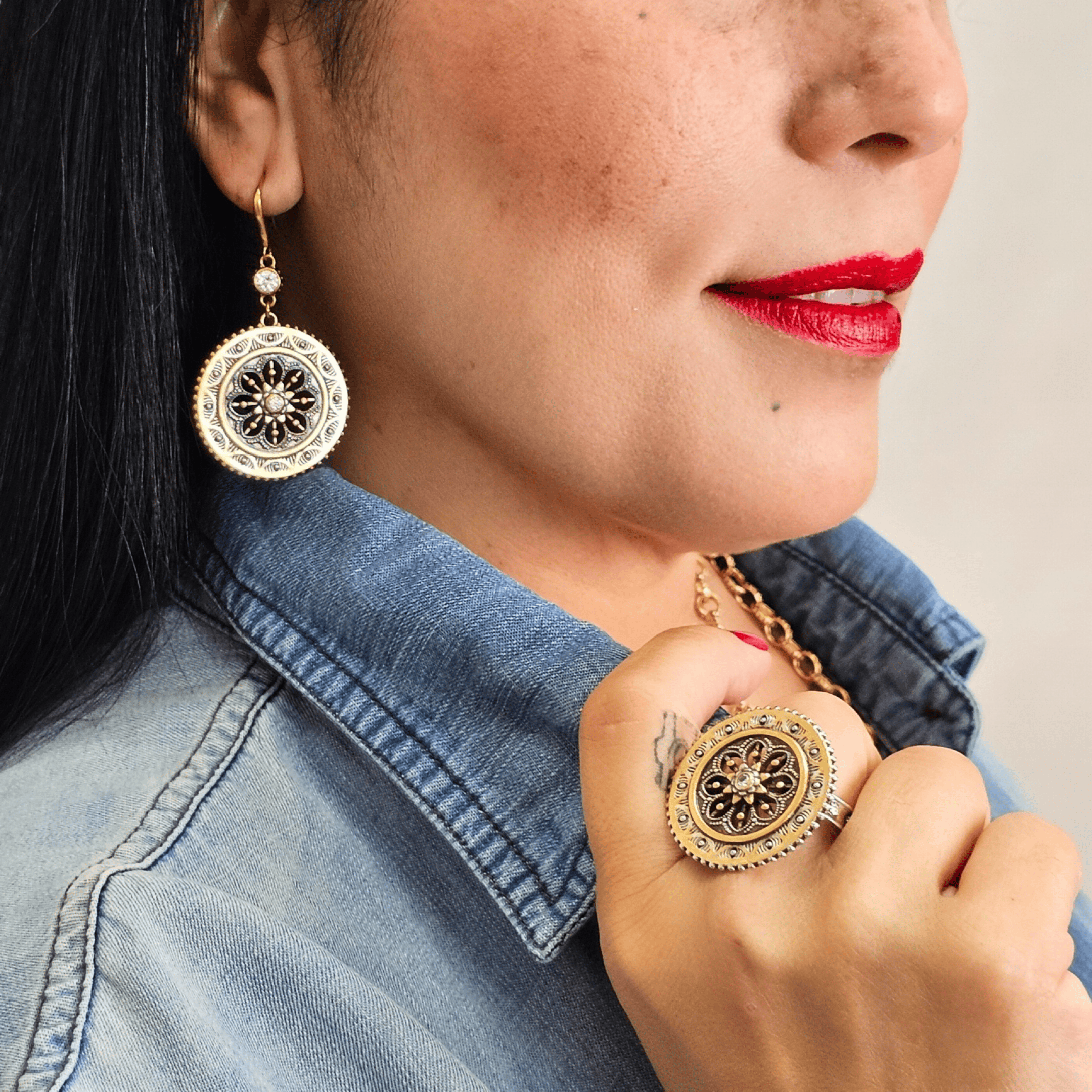 Dream Mandala Drop Earrings