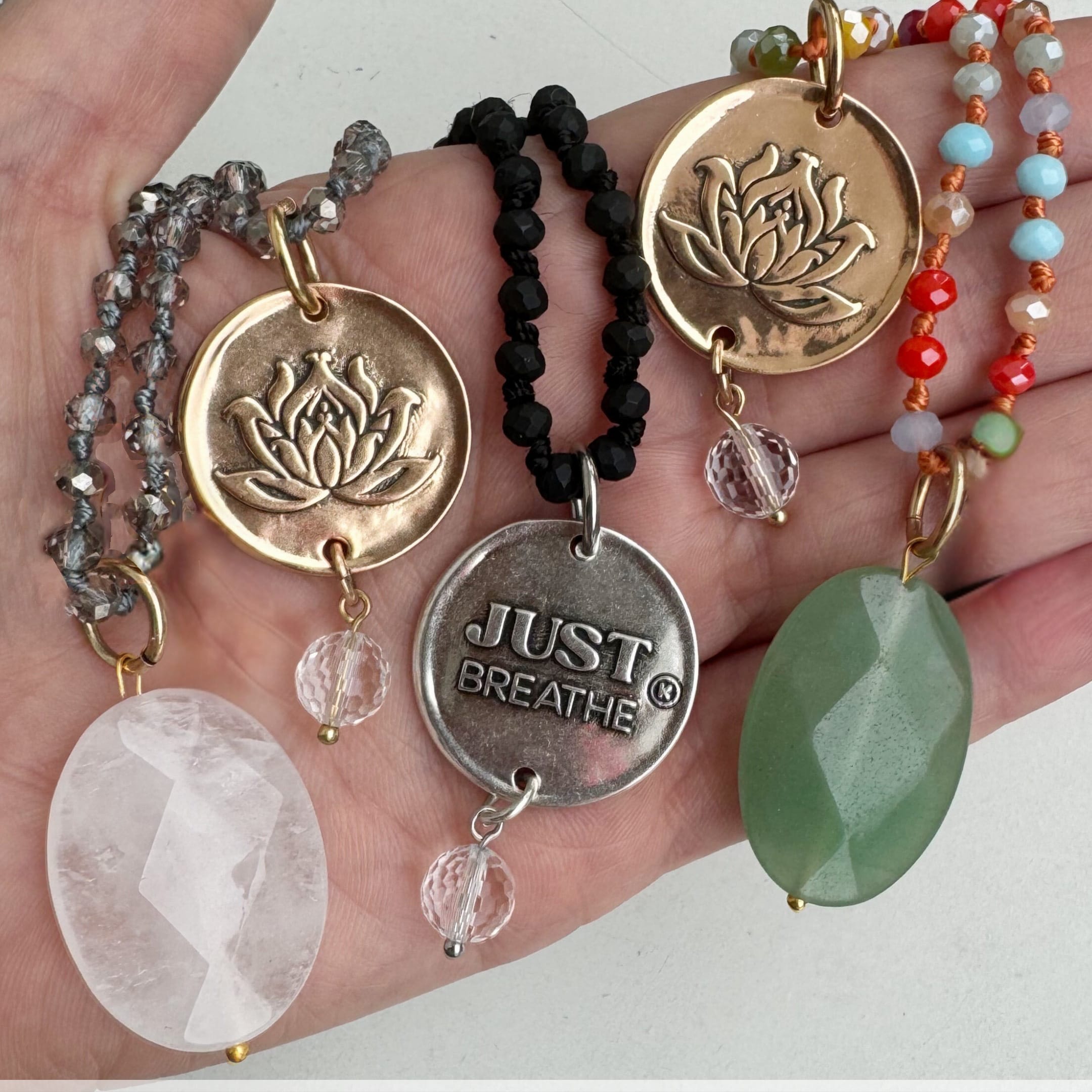 Just Breathe Lotus Original Necklace