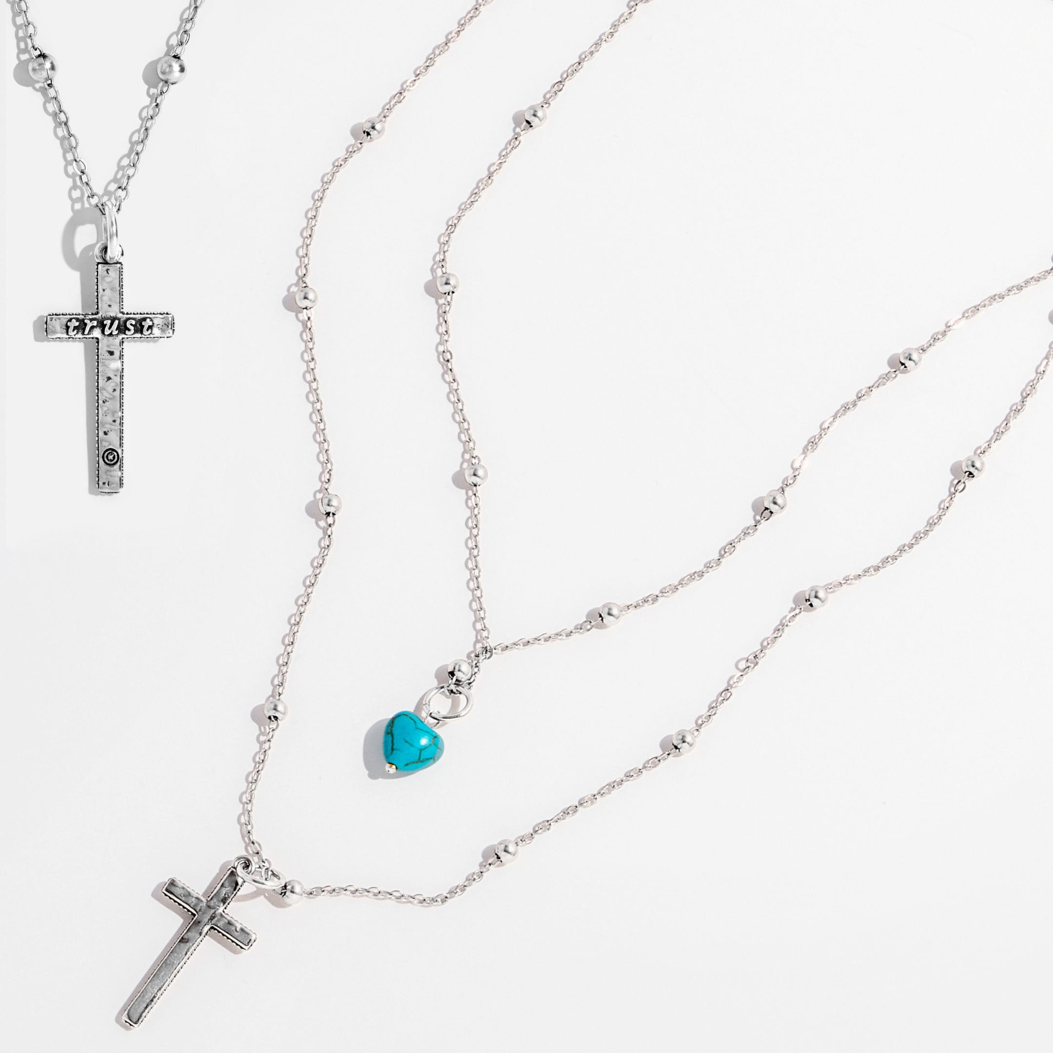 Trust Cross Dainty Necklace