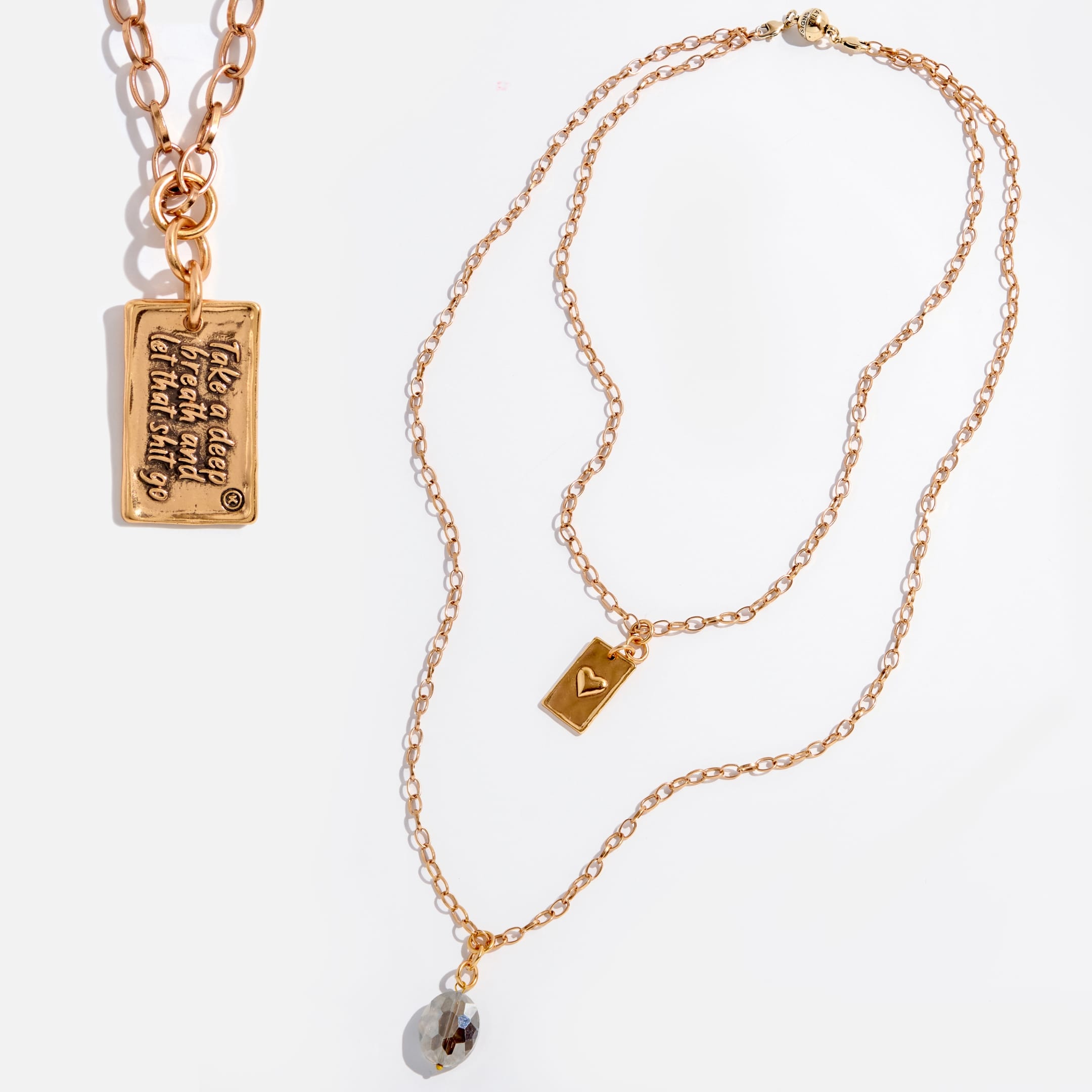 Take a Deep Breath and Let That Sh*t Go Original Lite Necklace