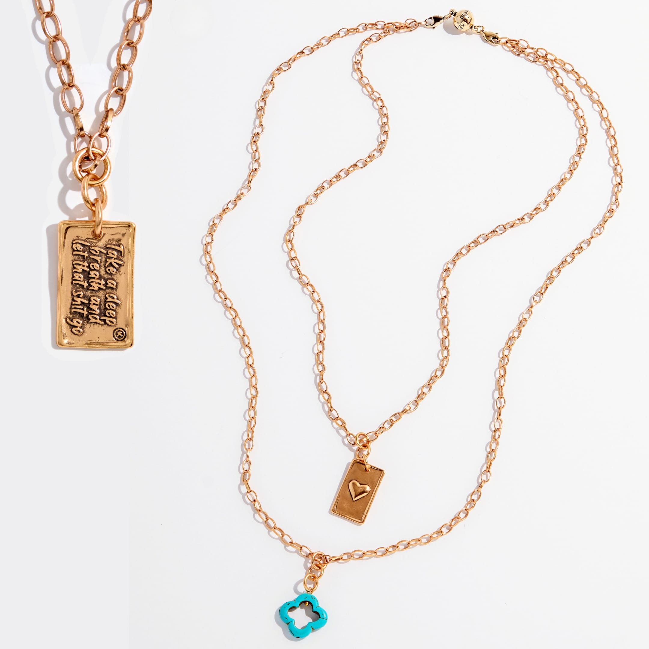 Take a Deep Breath and Let That Sh*t Go Original Lite Necklace