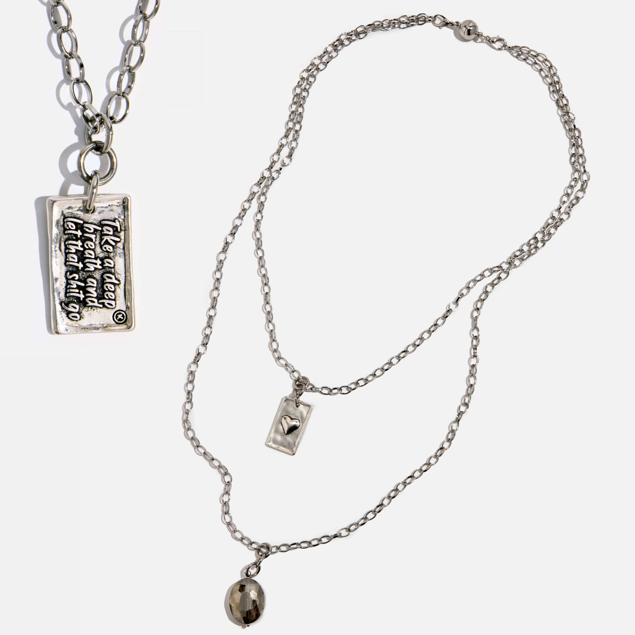 Take a Deep Breath and Let That Sh*t Go Original Lite Necklace