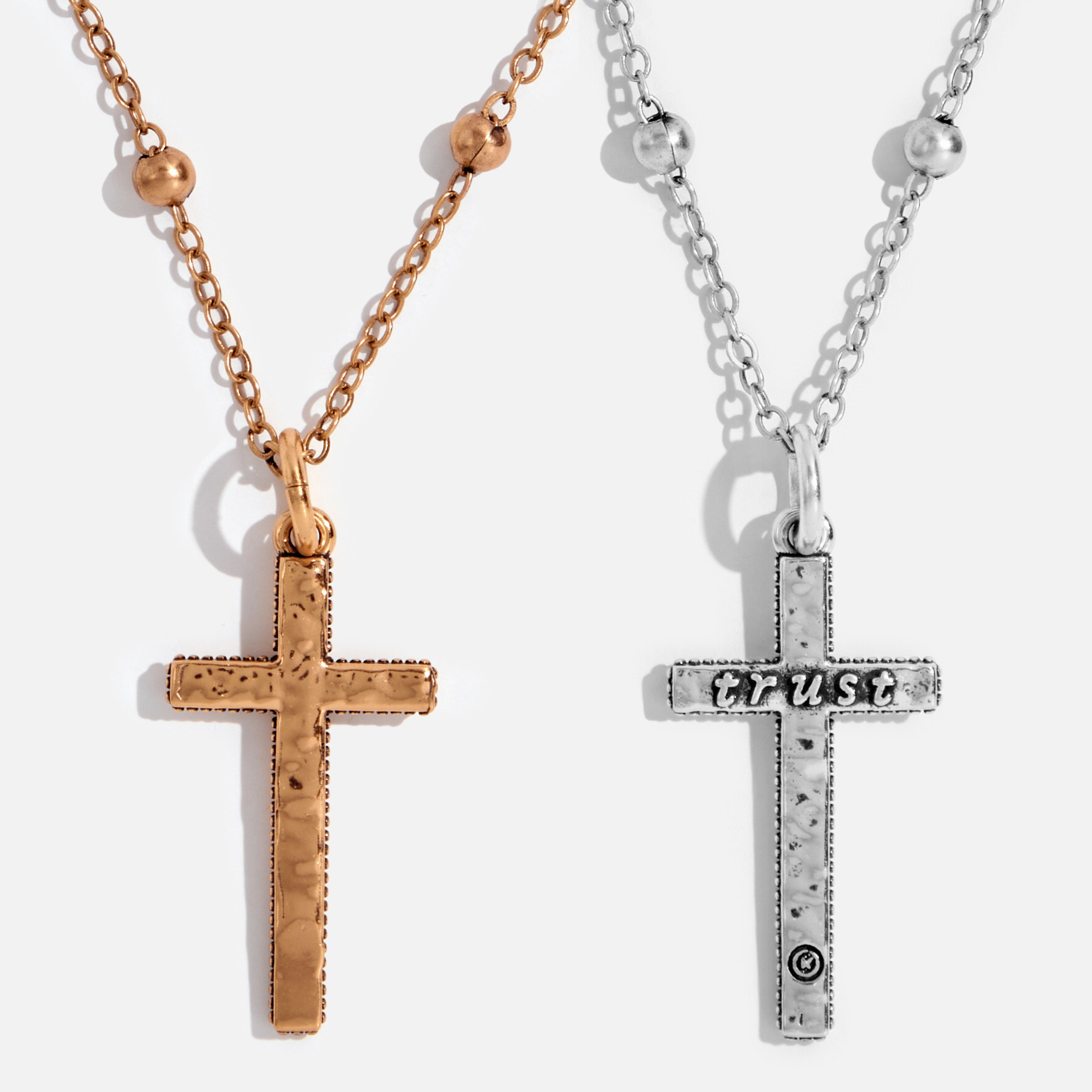 Trust Cross Dainty Necklace
