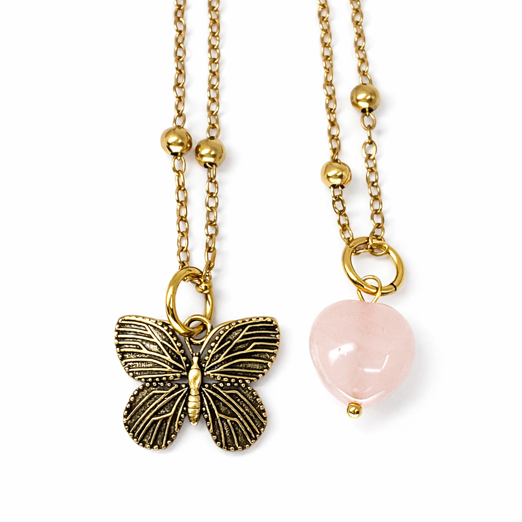 Be Kind True You Butterfly Dainty Necklace