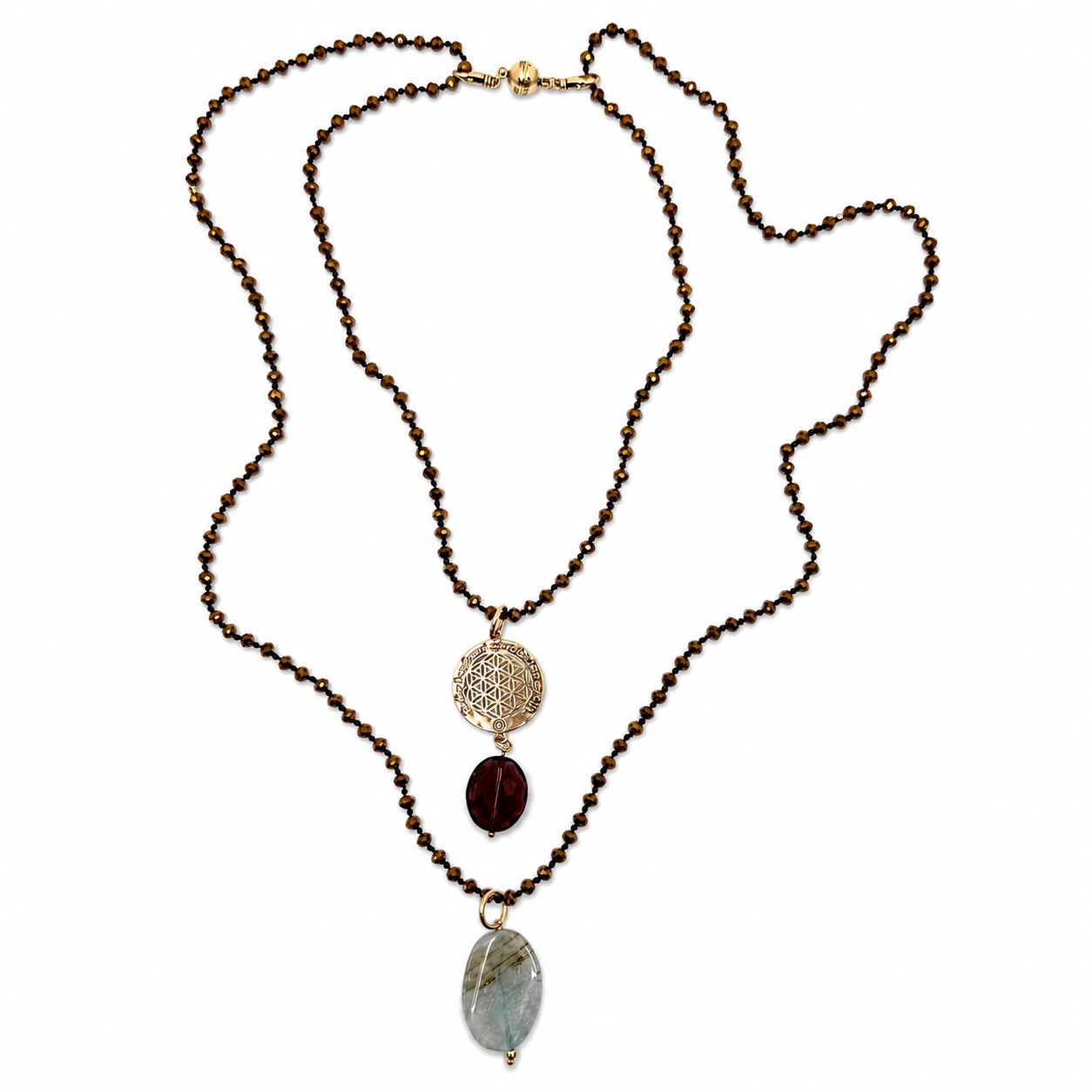 Today I Welcome Miracles Into My Life Beaded Necklace