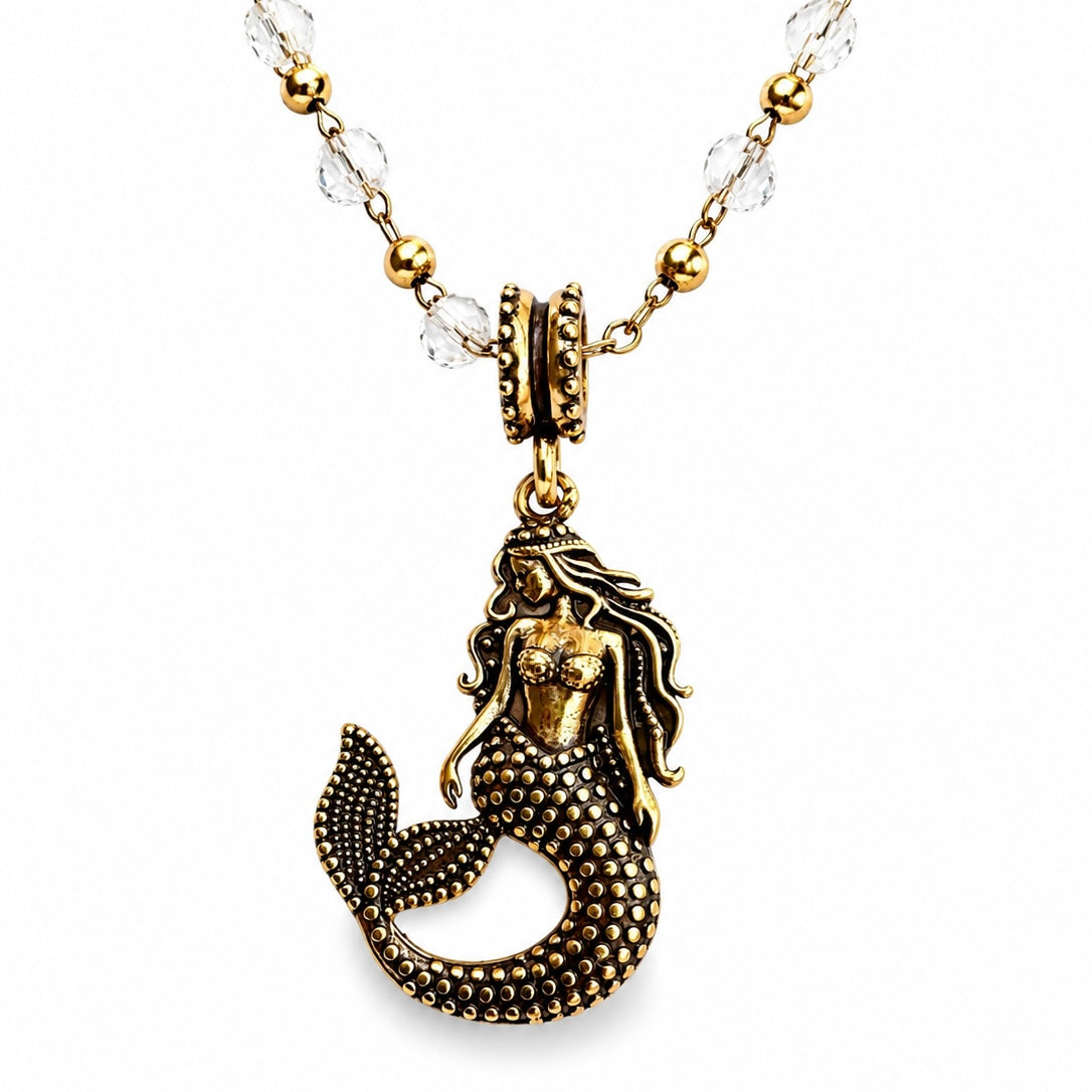 The Best Is Yet To Come Mermaid Crystal Dainty Necklace