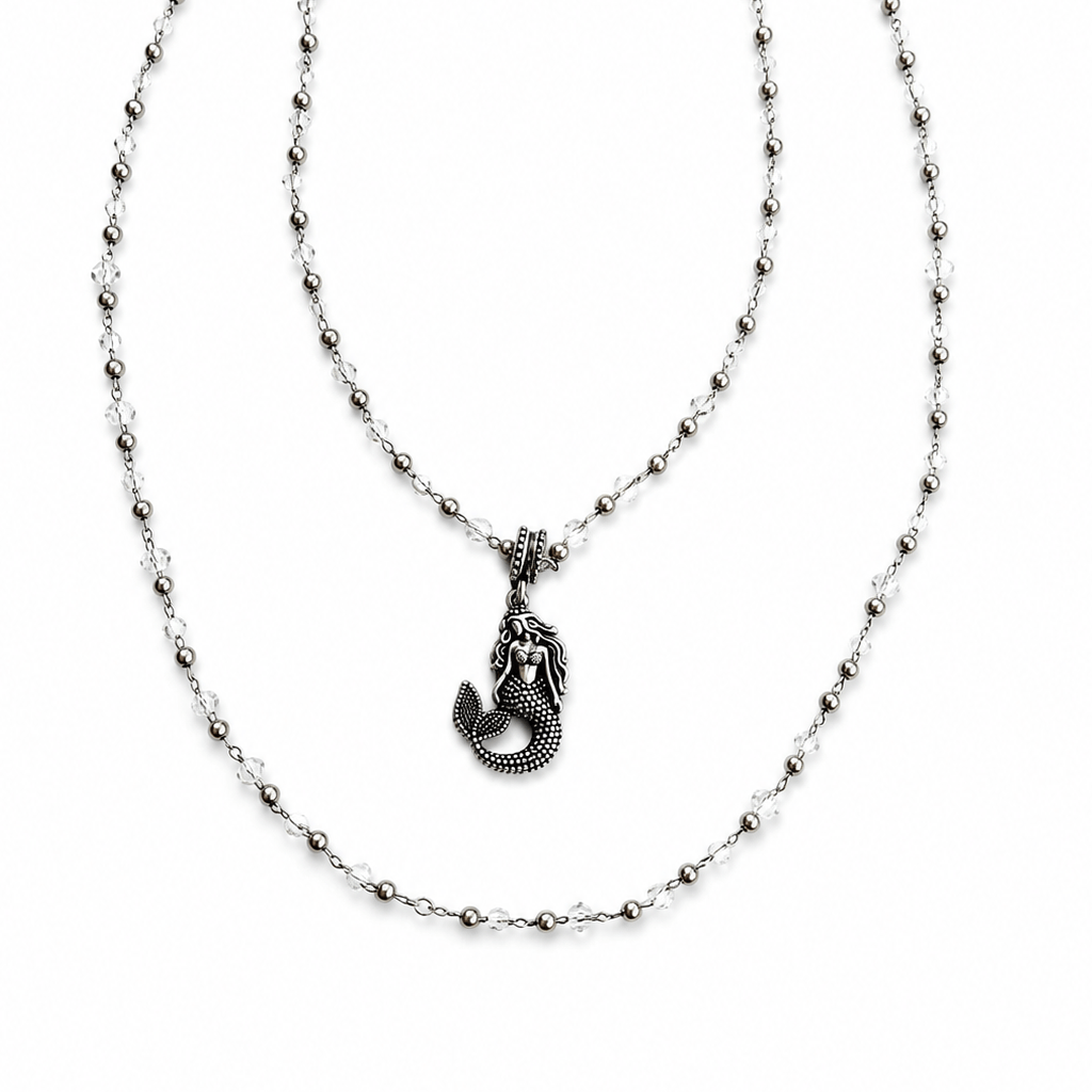 The Best Is Yet To Come Mermaid Crystal Dainty Necklace