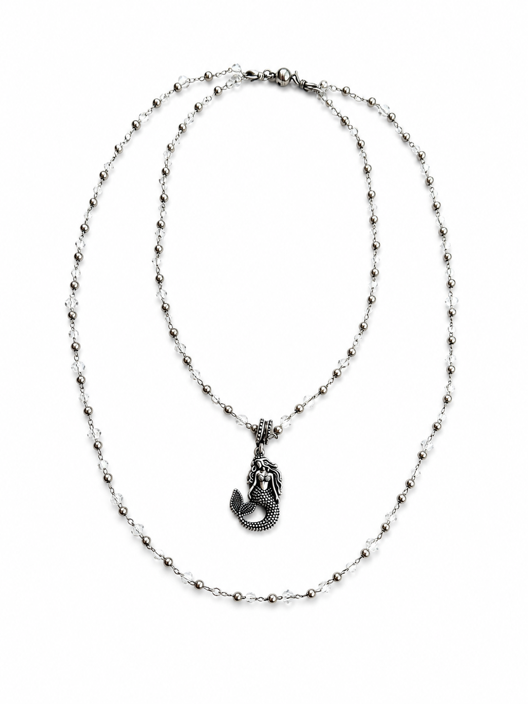 The Best Is Yet To Come Mermaid Crystal Dainty Necklace