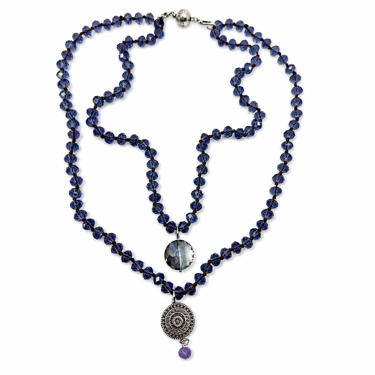 See The Good Mandala Crystal Beaded Necklace