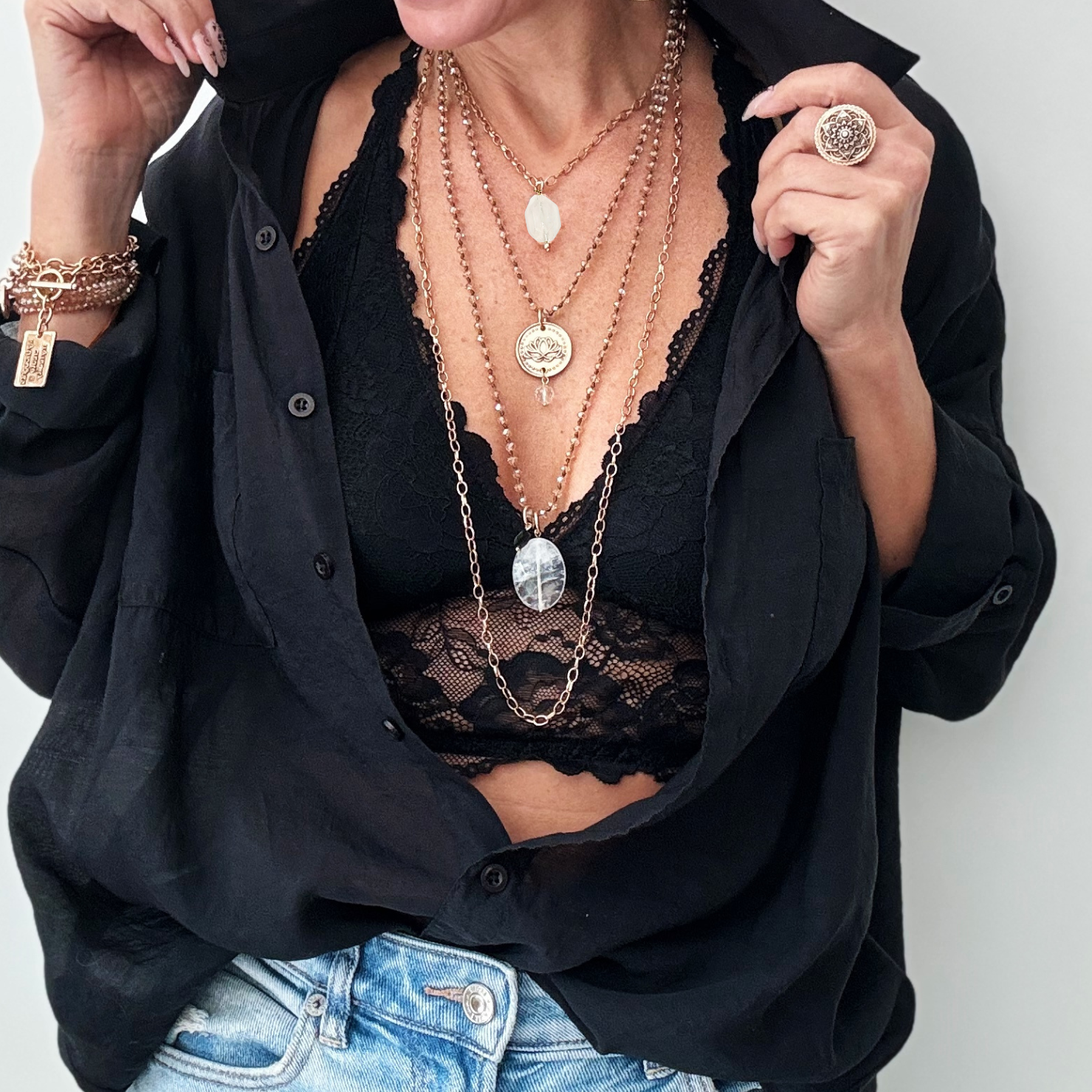 Remember Who The F*ck You Are Necklace Layering Set
