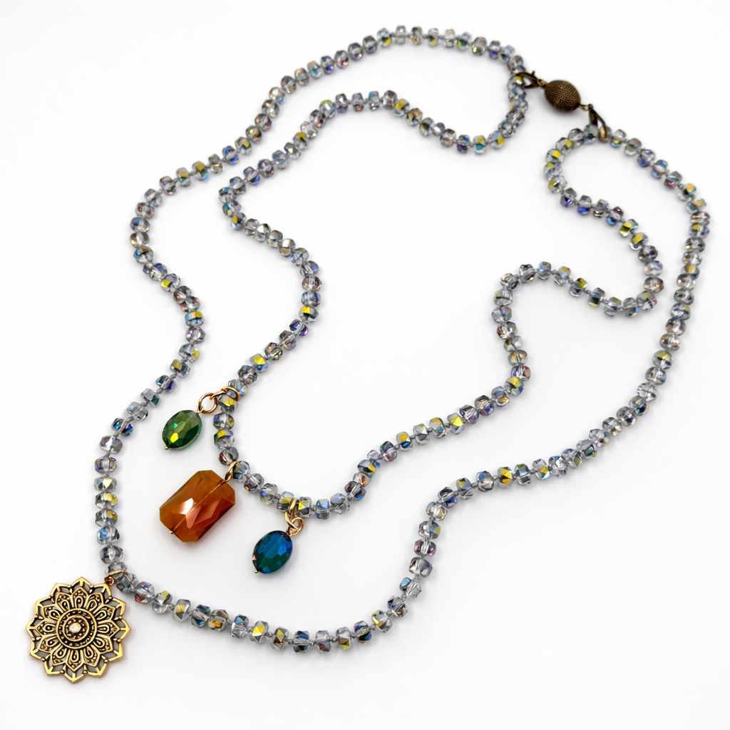 Remember Who You Are Crystal Bead Necklace