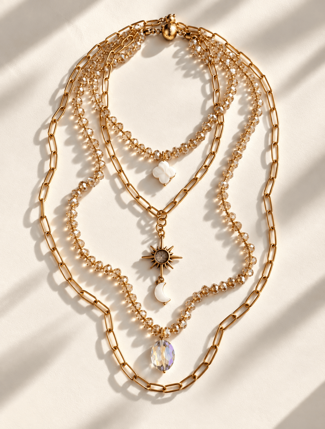 Just Breathe Starburst Fusion Necklace Layering Set