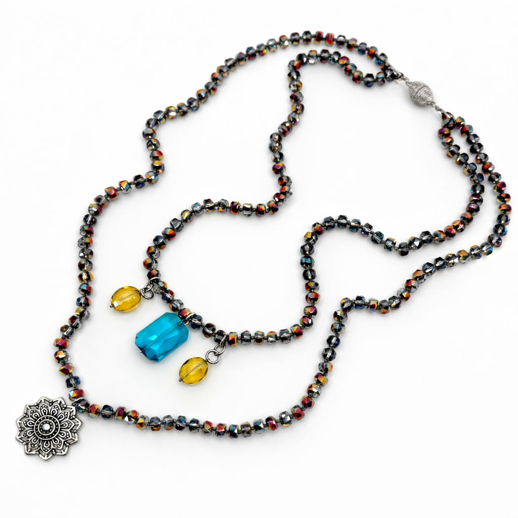 Remember Who You Are Crystal Bead Necklace