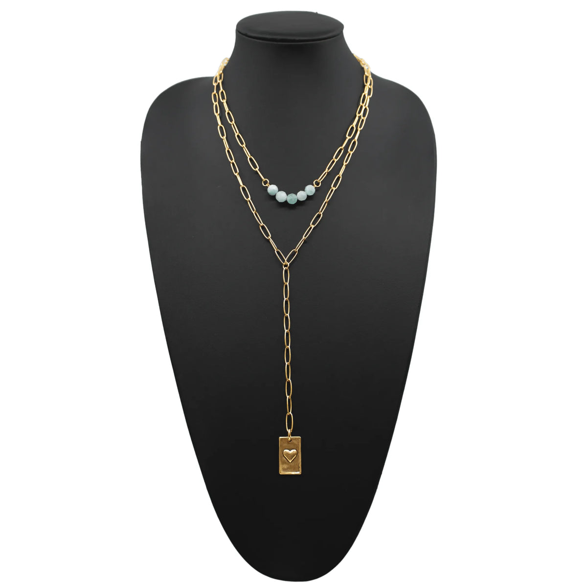 I Am F*cking Powerful Heart Lariat Necklace