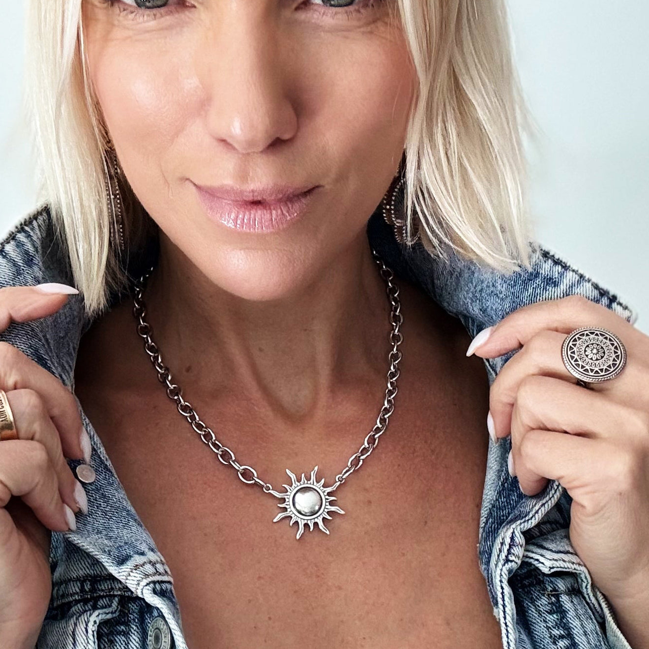 Grateful Sun Choker Necklace