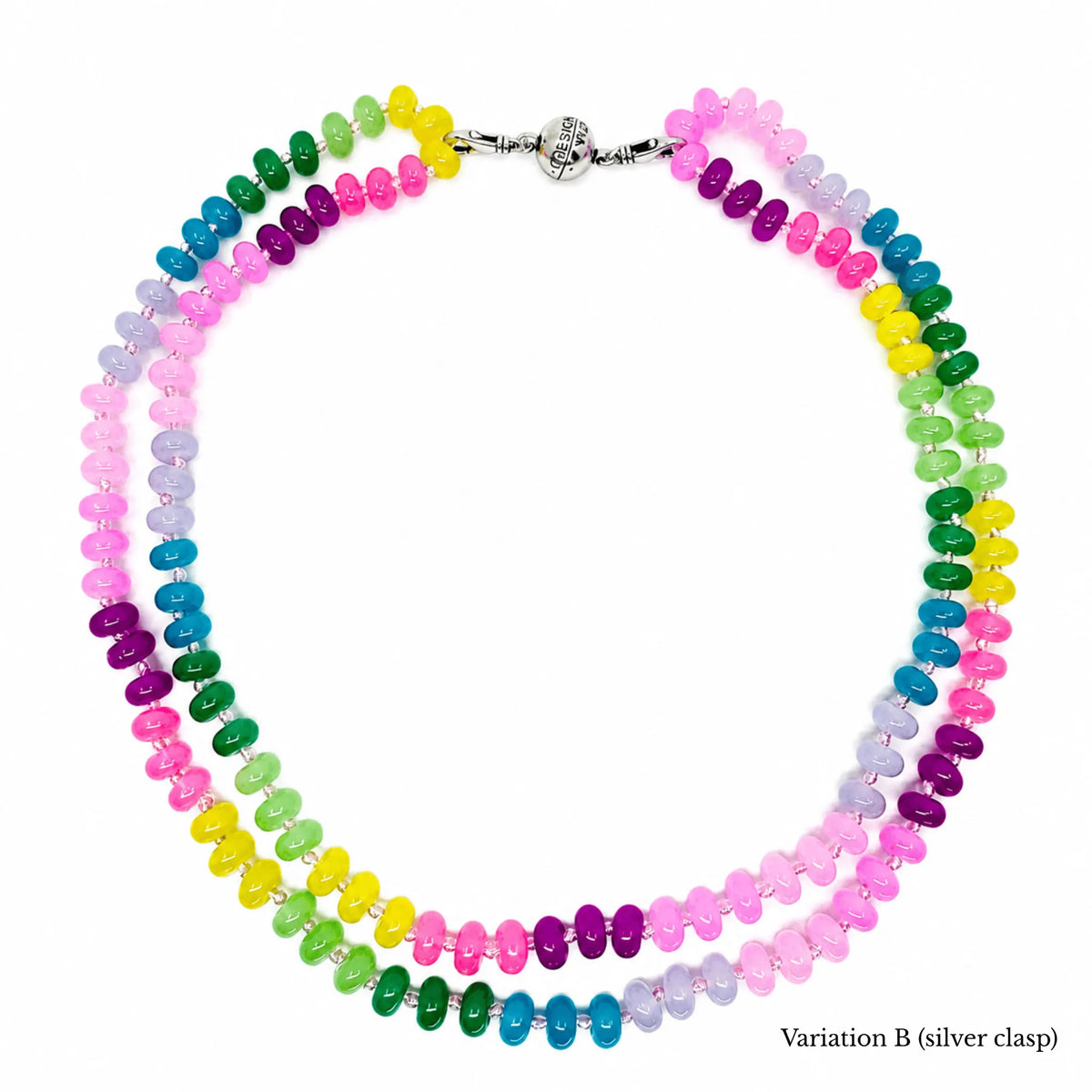 Live Colorfully Beaded Multicolored Layering Necklace