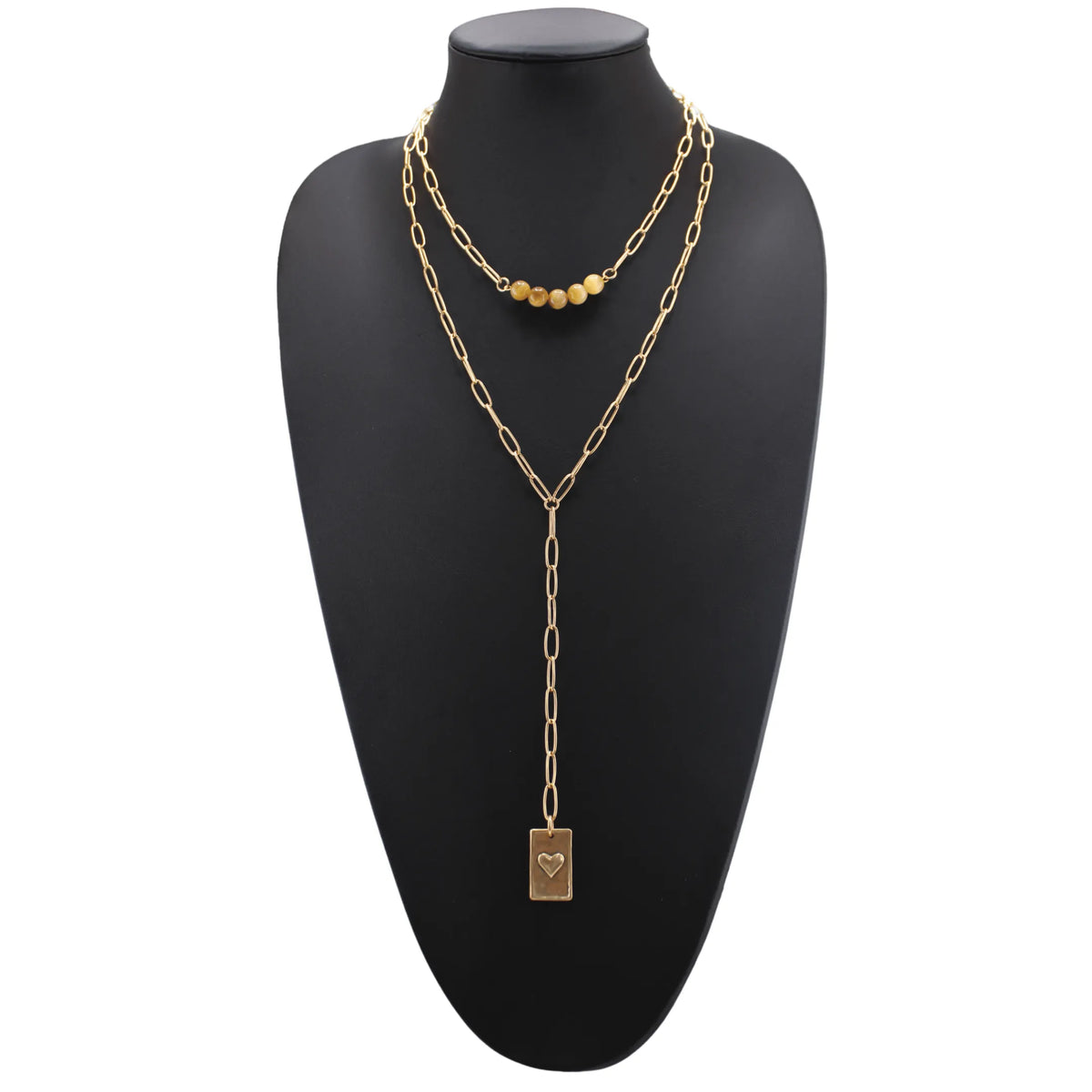 I Am F*cking Powerful Heart Lariat Necklace