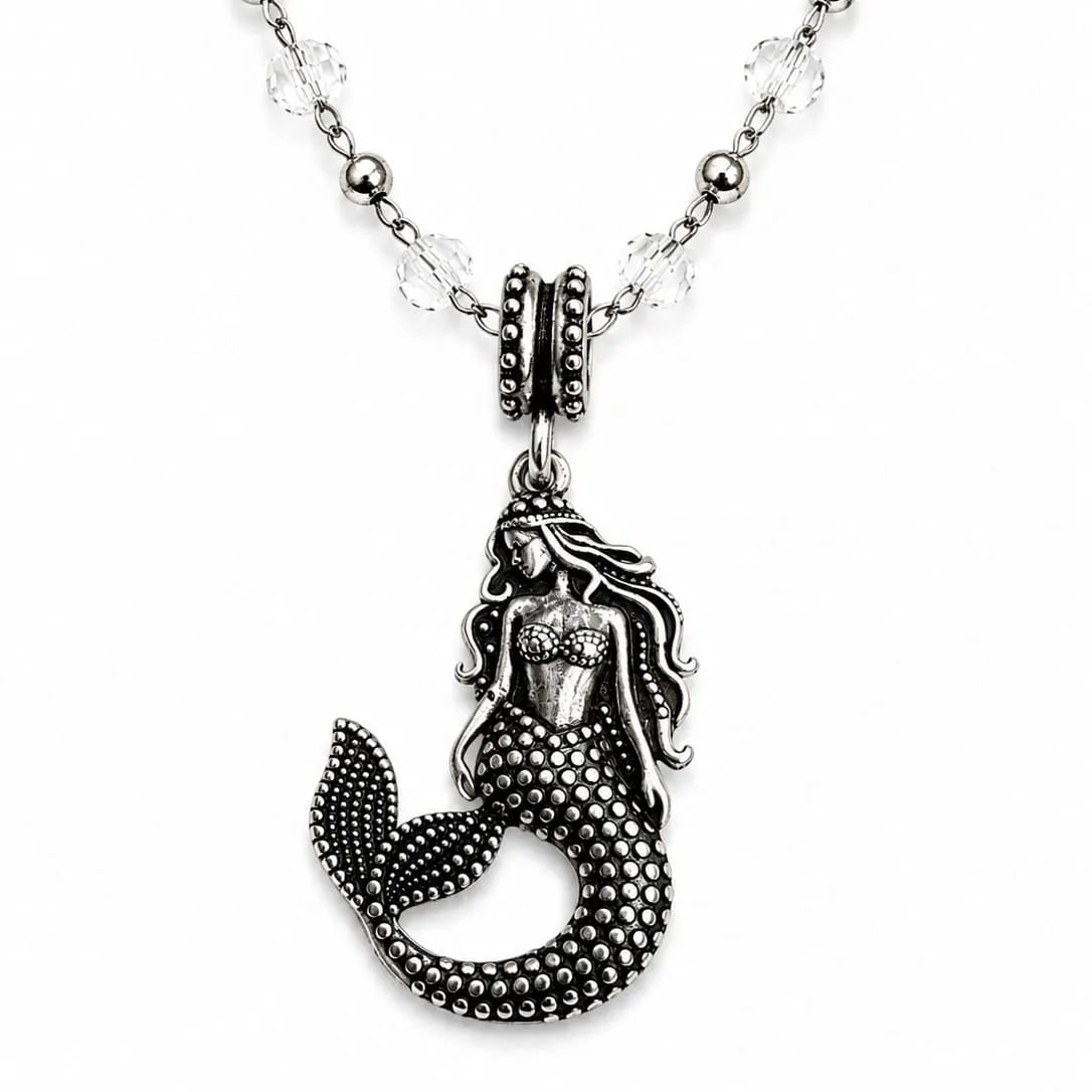 The Best Is Yet To Come Mermaid Crystal Dainty Necklace