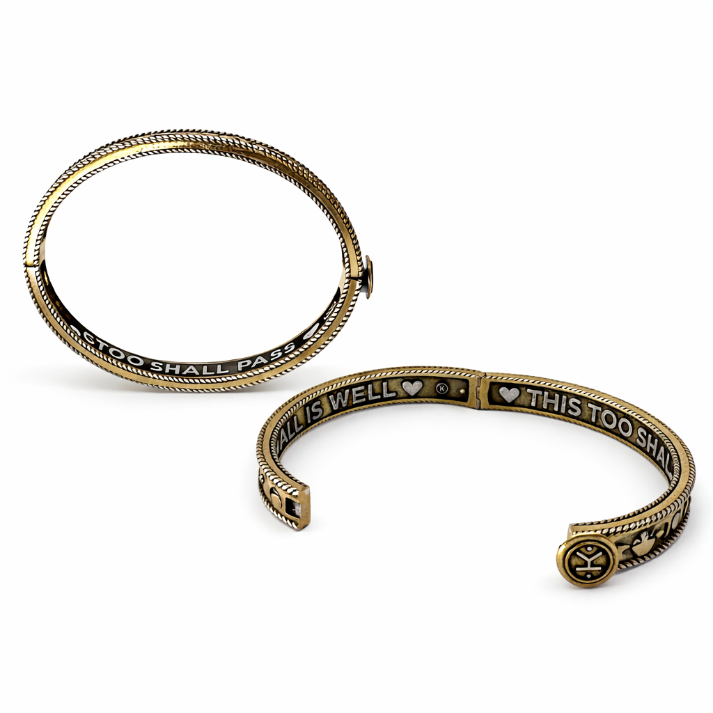 This Too Shall Pass All is Well Bangle Bracelet
