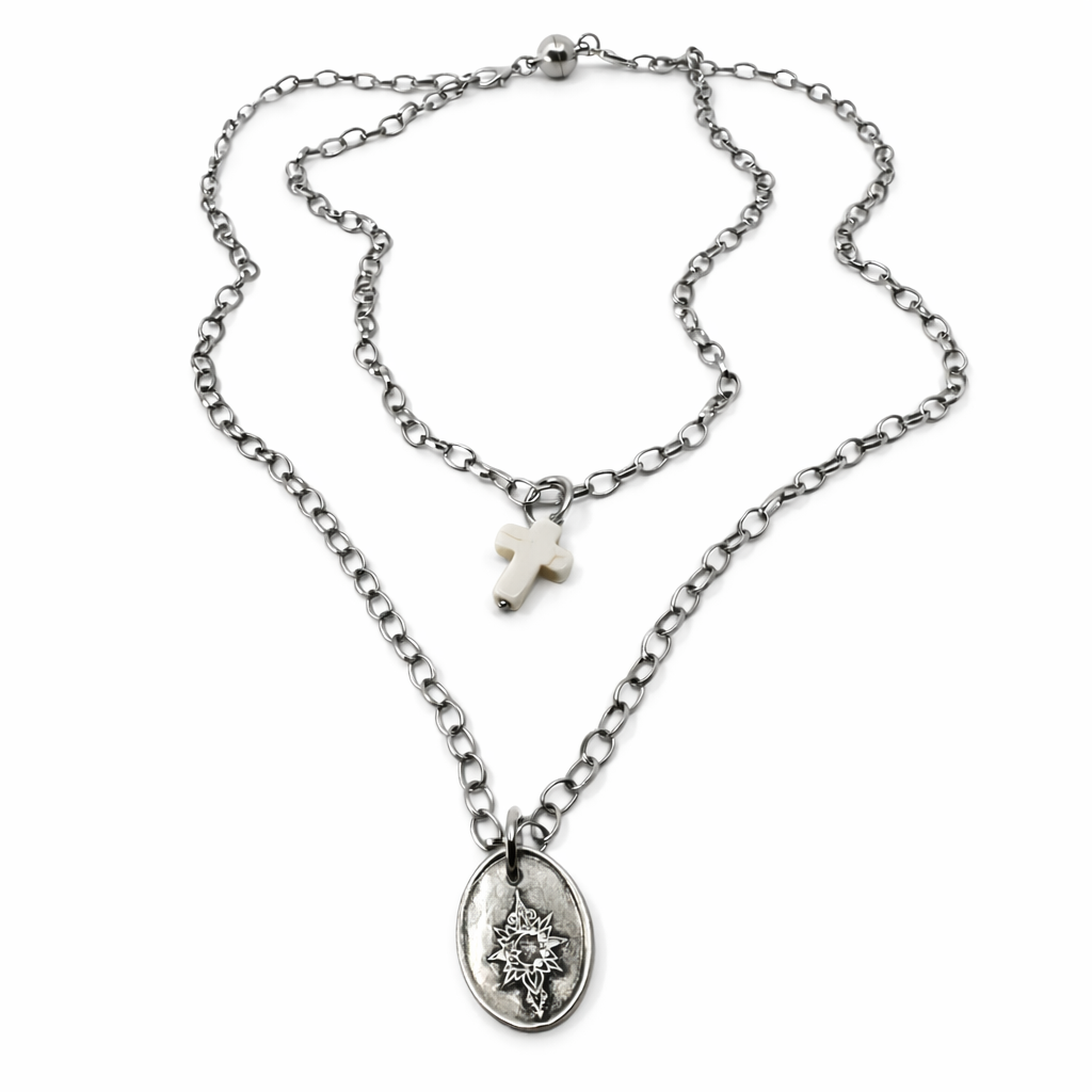 Be the Light Cross Dainty Necklace