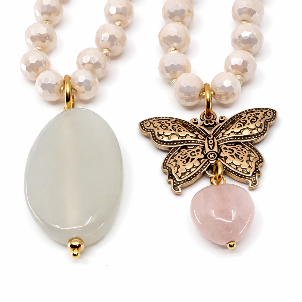 Joy Butterfly Crystal Necklace