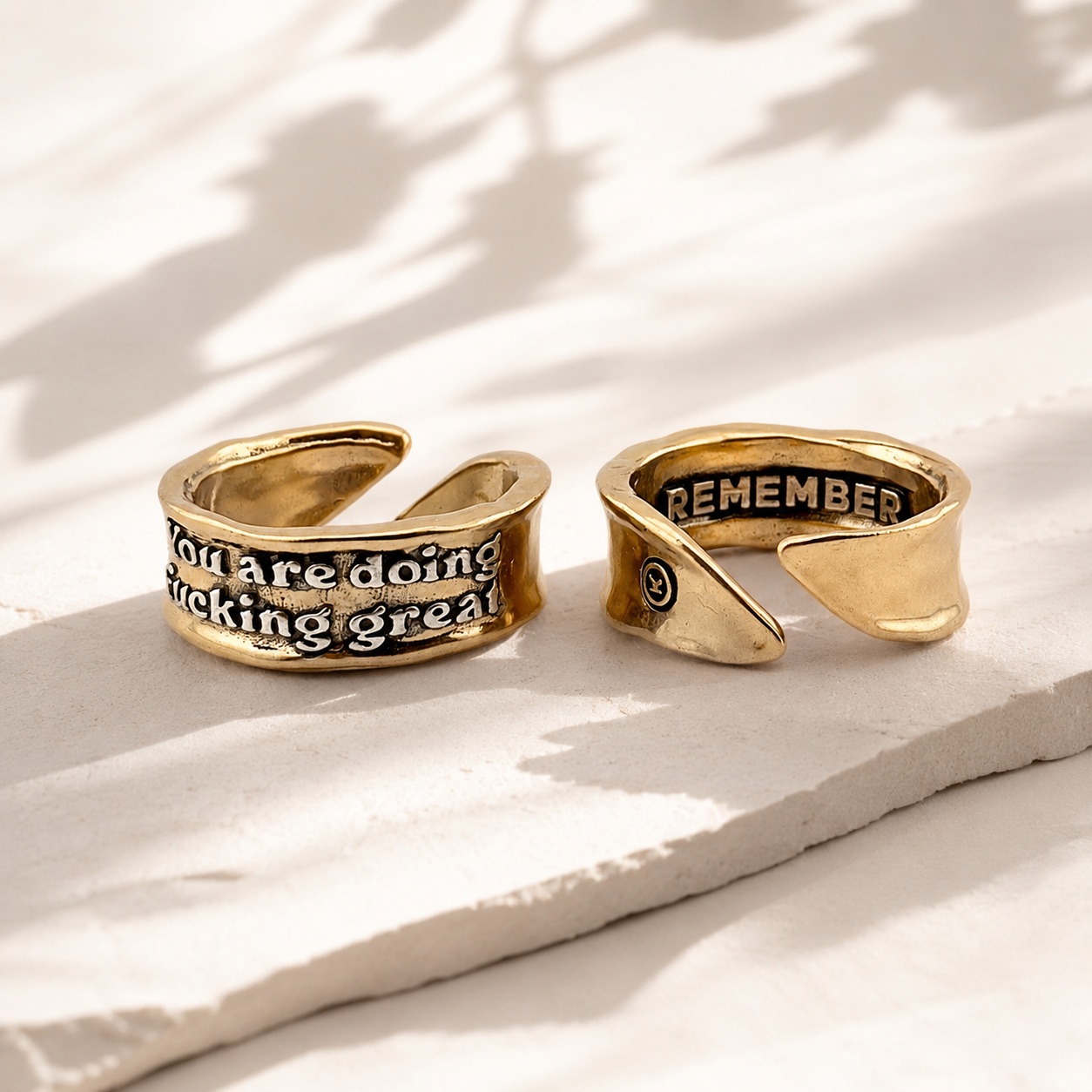You Are Doing F*cking Great Remember Adjustable Ring