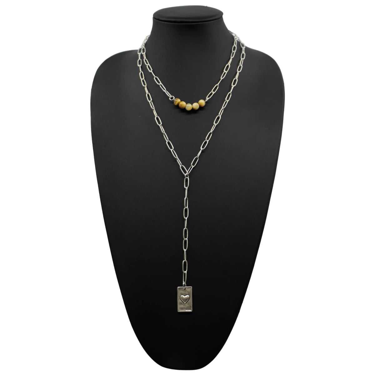I Am F*cking Powerful Heart Lariat Necklace