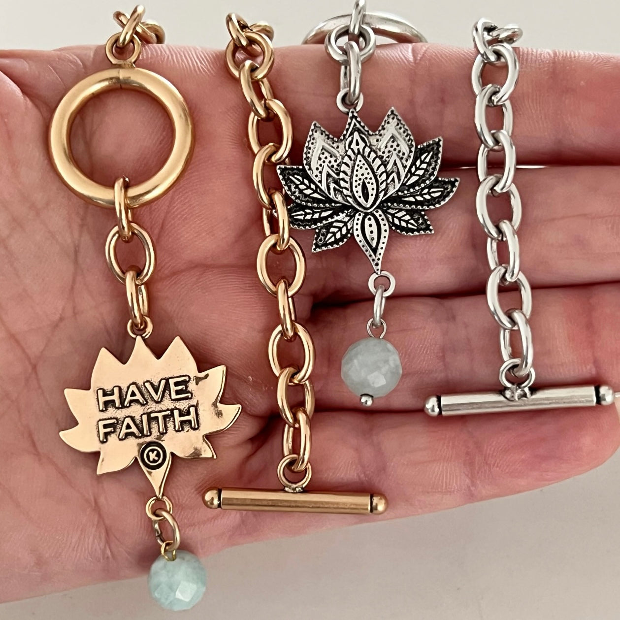 Have Faith Lotus Choker Necklace