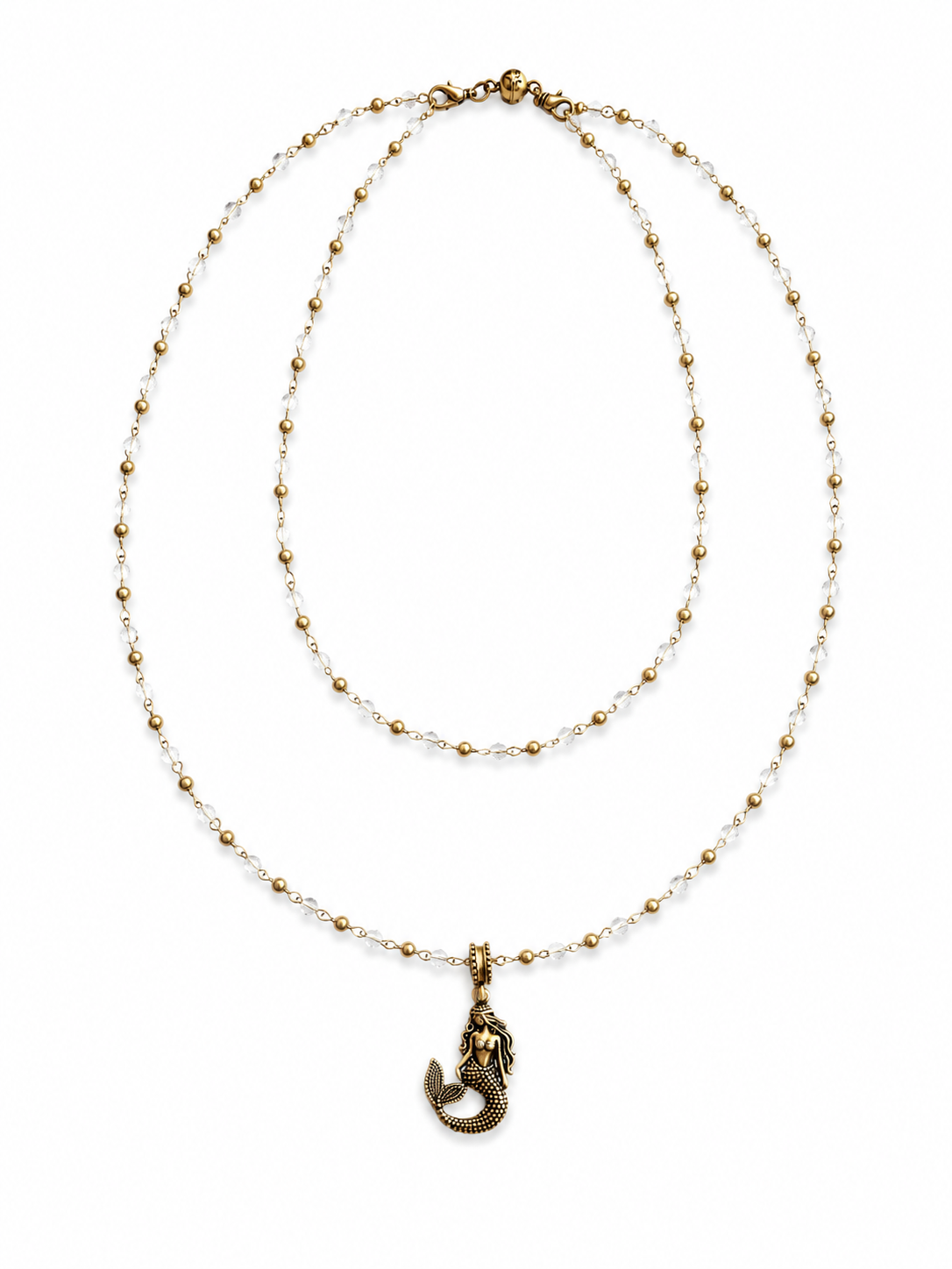 The Best Is Yet To Come Mermaid Crystal Dainty Necklace