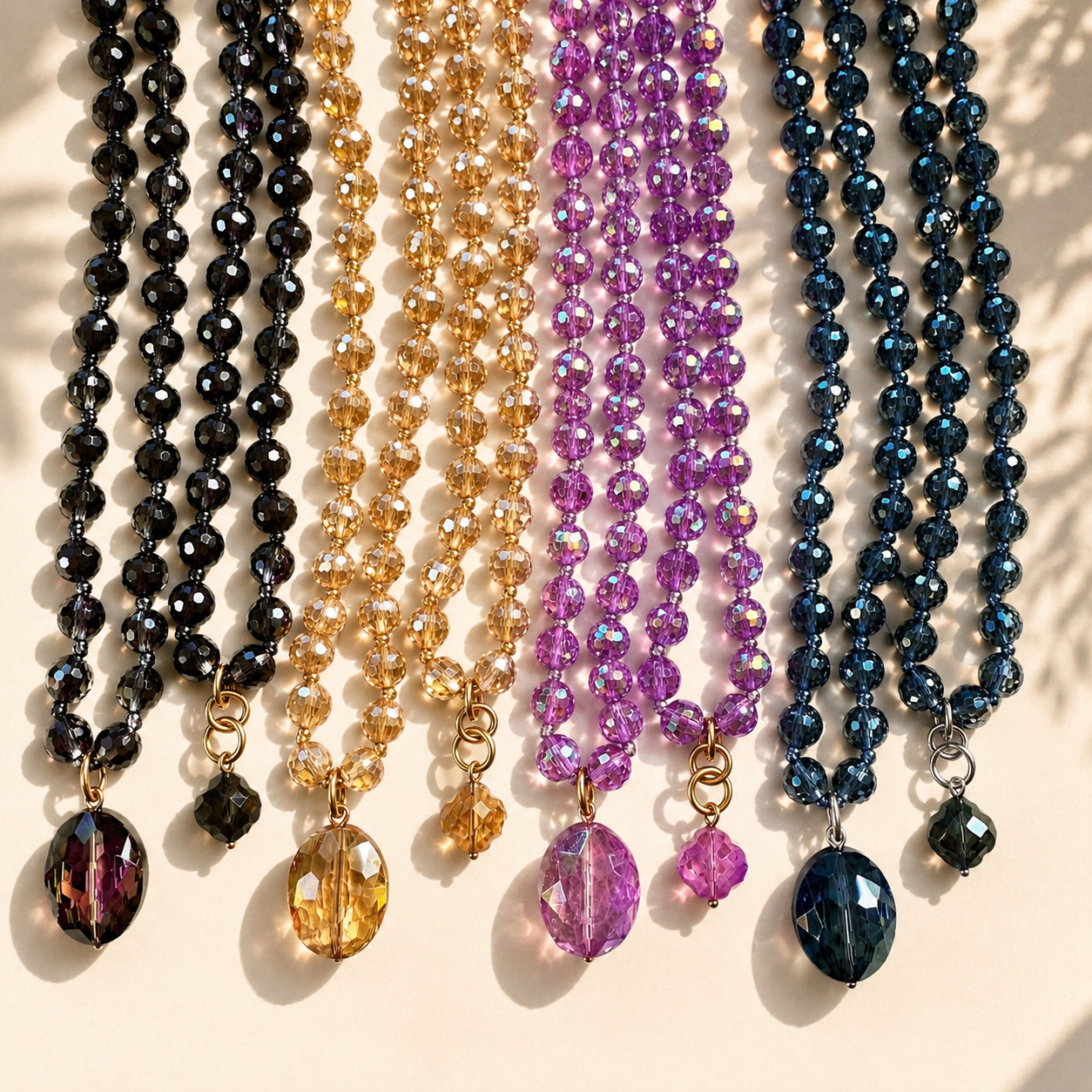 Crystal Disco Ball Layering Necklace