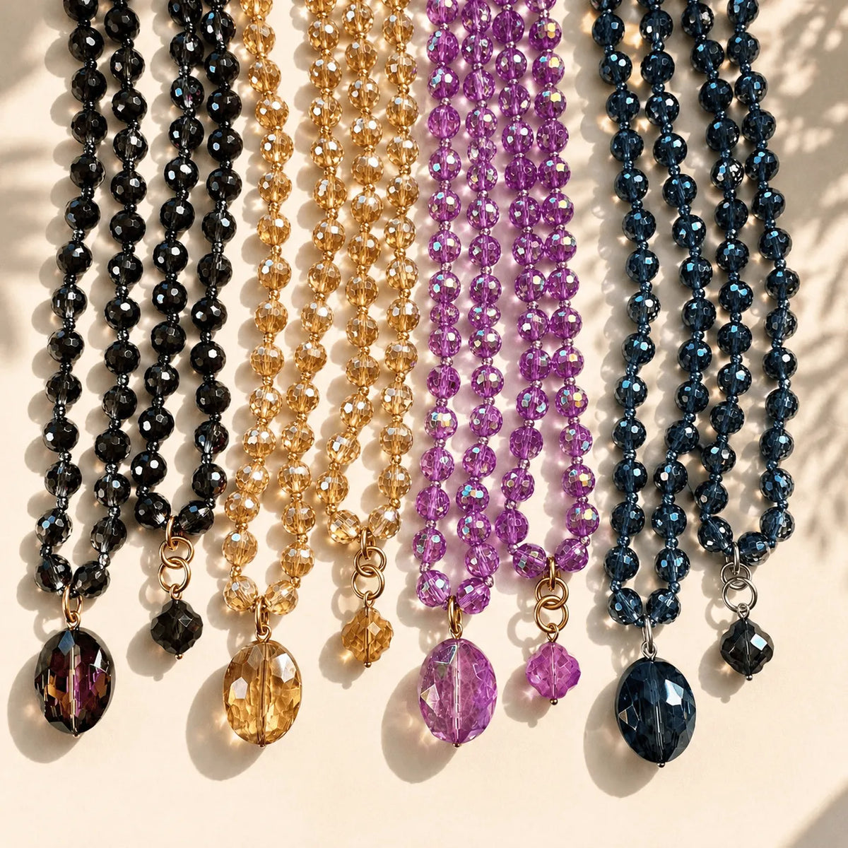 Crystal Disco Ball Layering Necklace