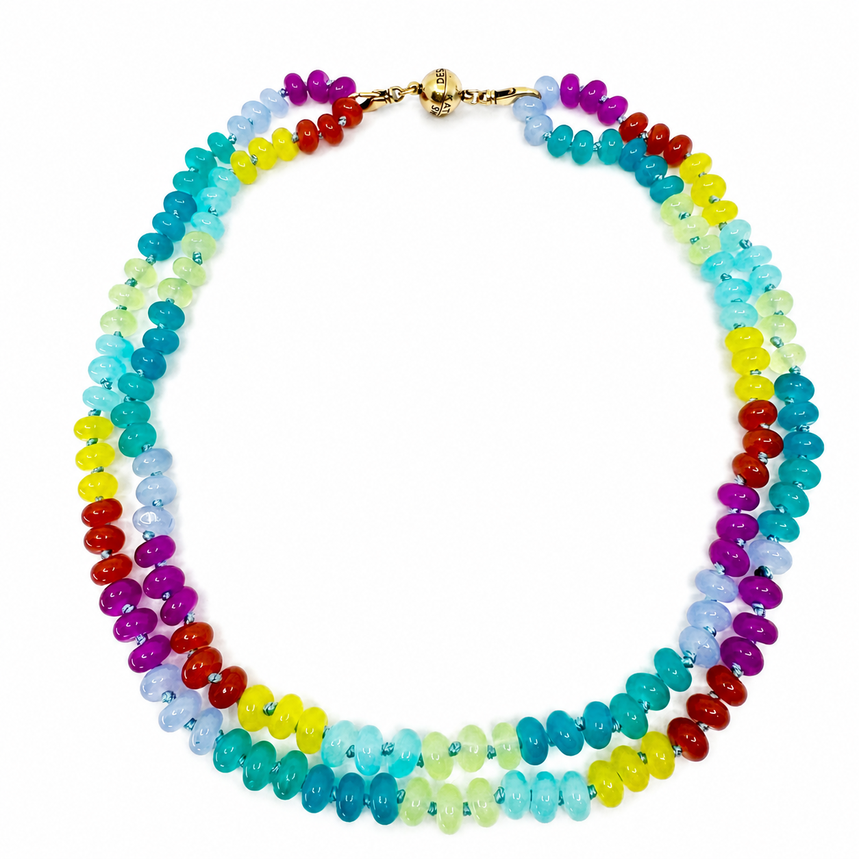 Live Colorfully Beaded Layering Necklace