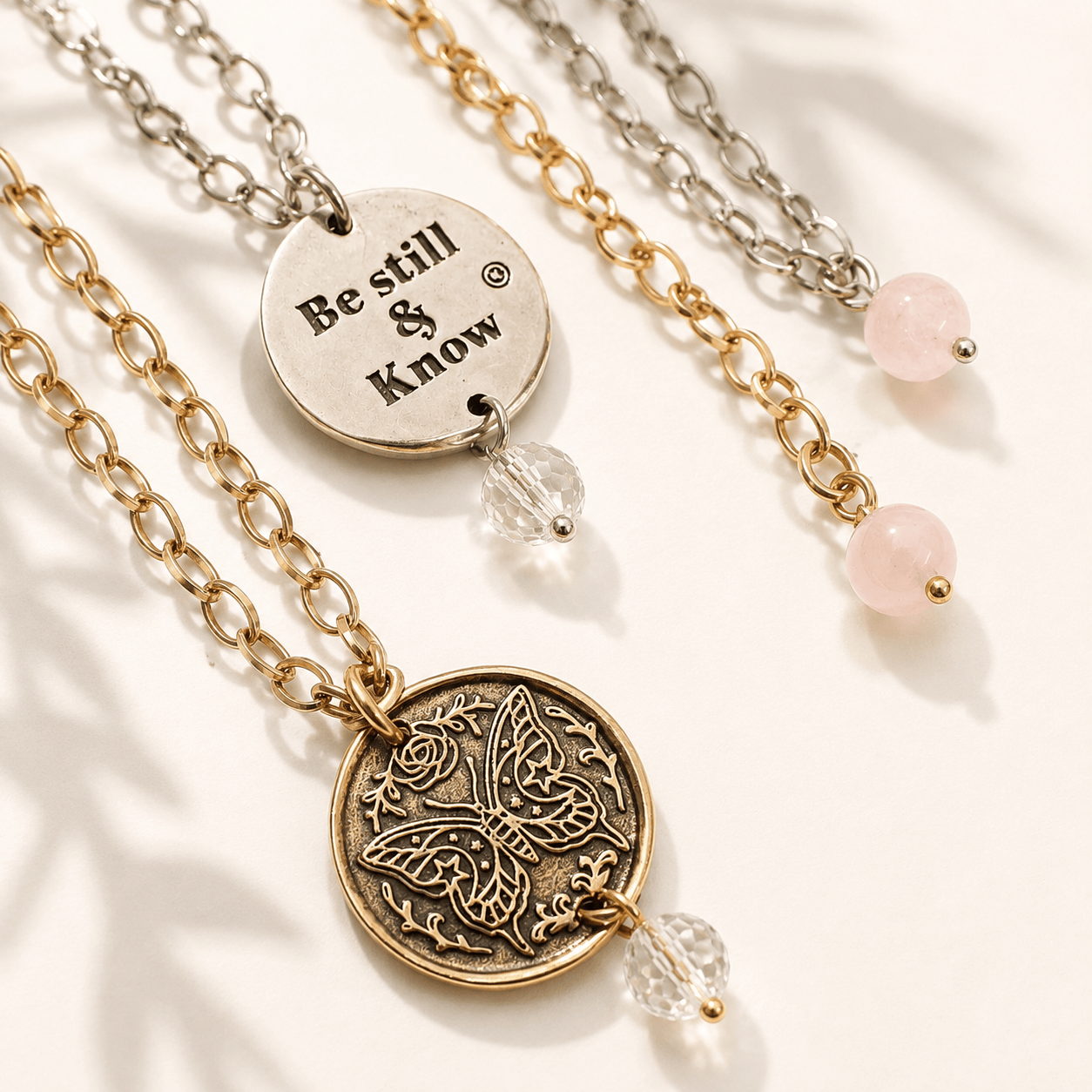Be Still & Know Butterfly Original Necklace