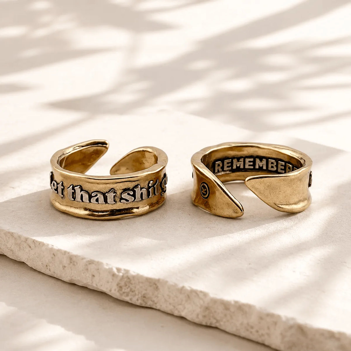 Let That Shit Go Remember Adjustable Ring
