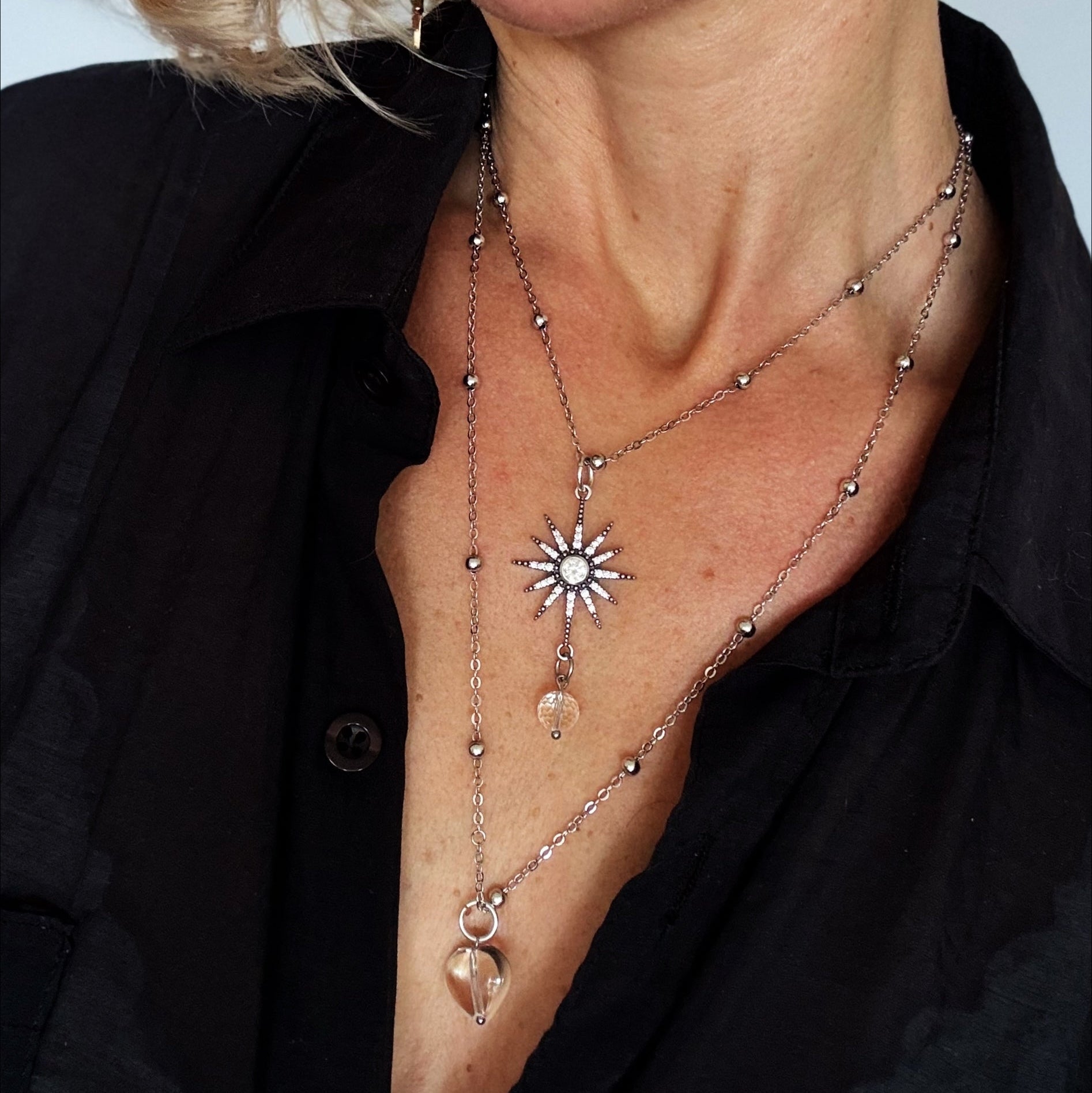 Breathe Starburst Dainty Necklace