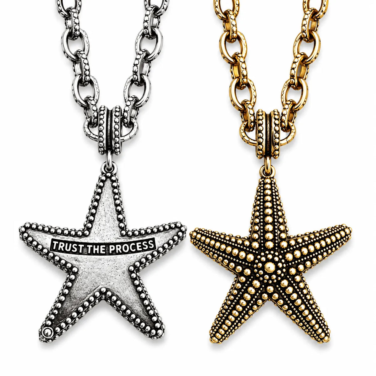 Trust the Process Starfish Adjustable Necklace