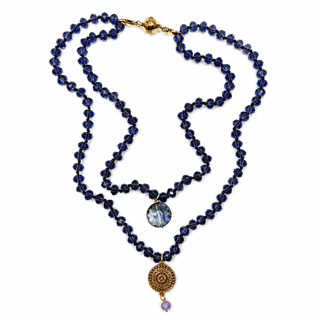 See The Good Mandala Crystal Beaded Necklace