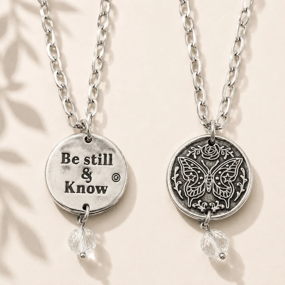 Be Still & Know Butterfly Original Necklace