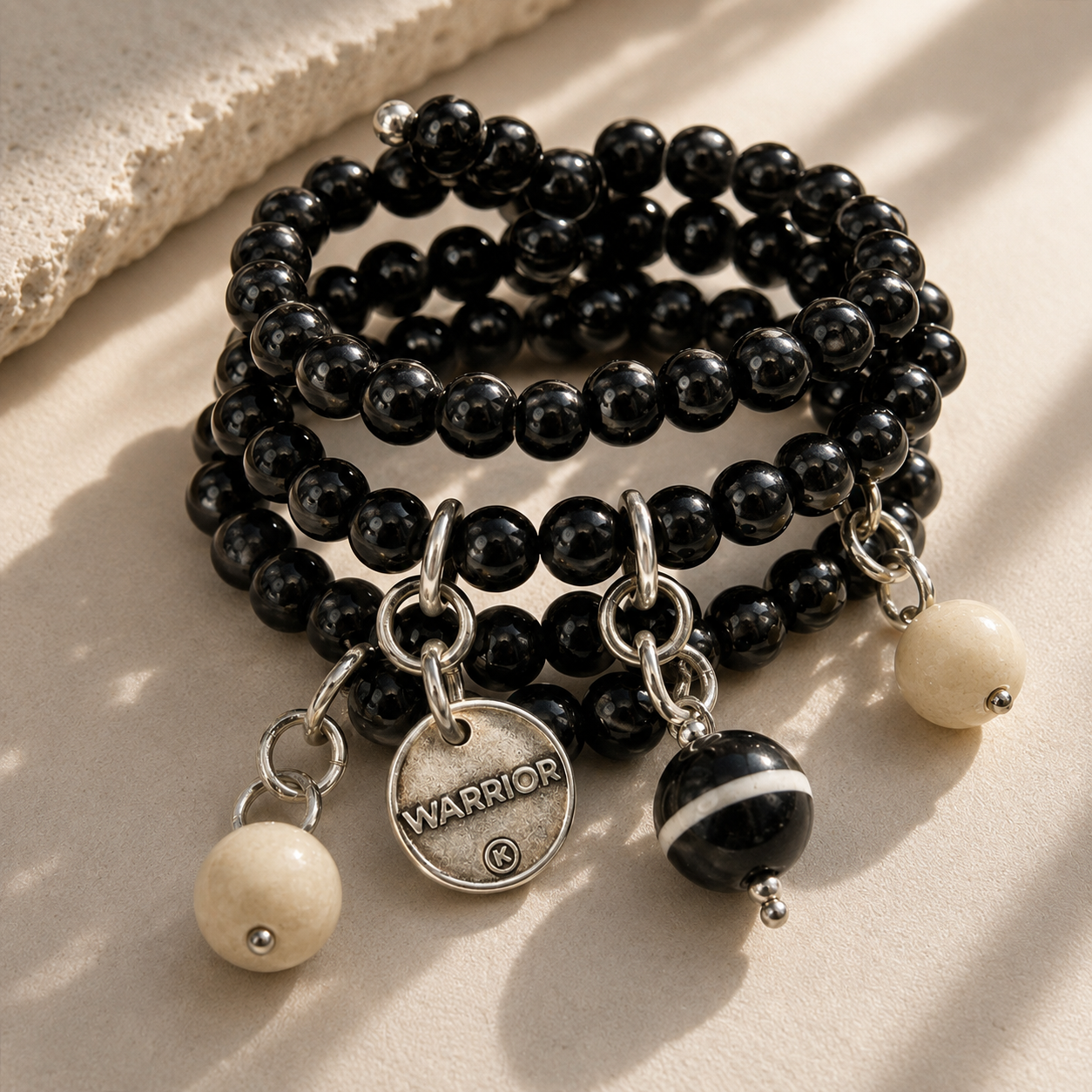 Warrior Heart Wood Boho Wrap Bracelet/Necklace