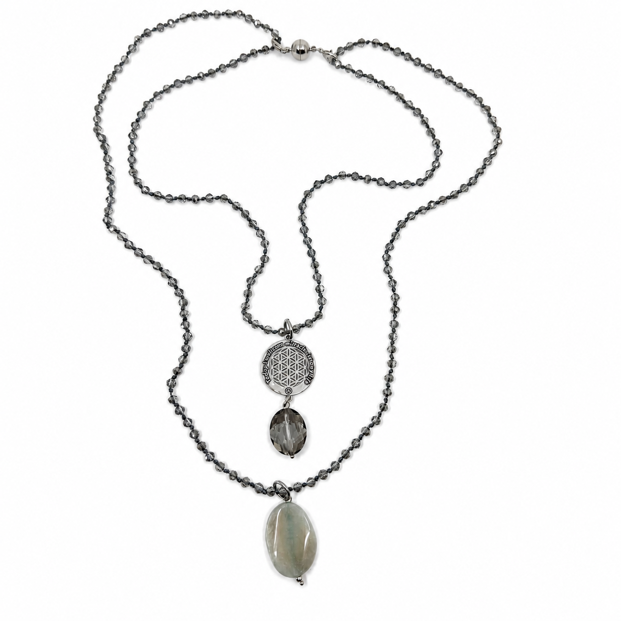 Today I Welcome Miracles Into My Life Beaded Necklace