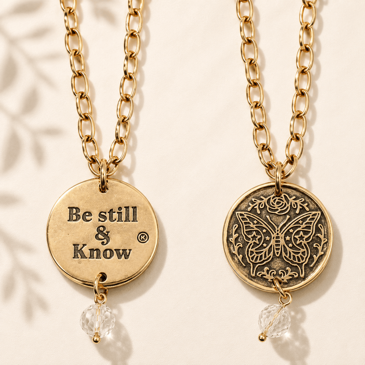 Be Still & Know Butterfly Original Necklace